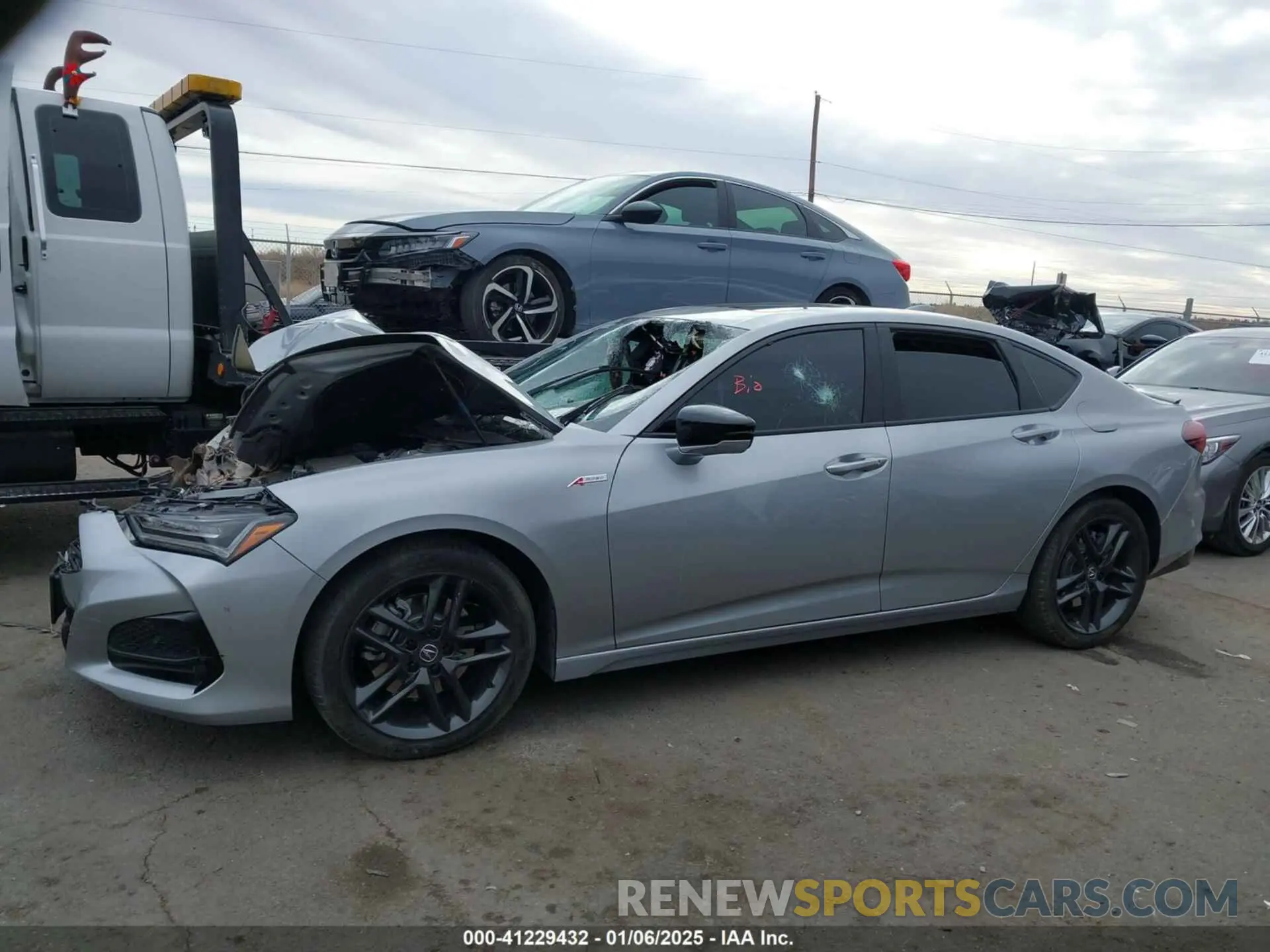 14 Photograph of a damaged car 19UUB6F52SA000629 ACURA TLX 2025