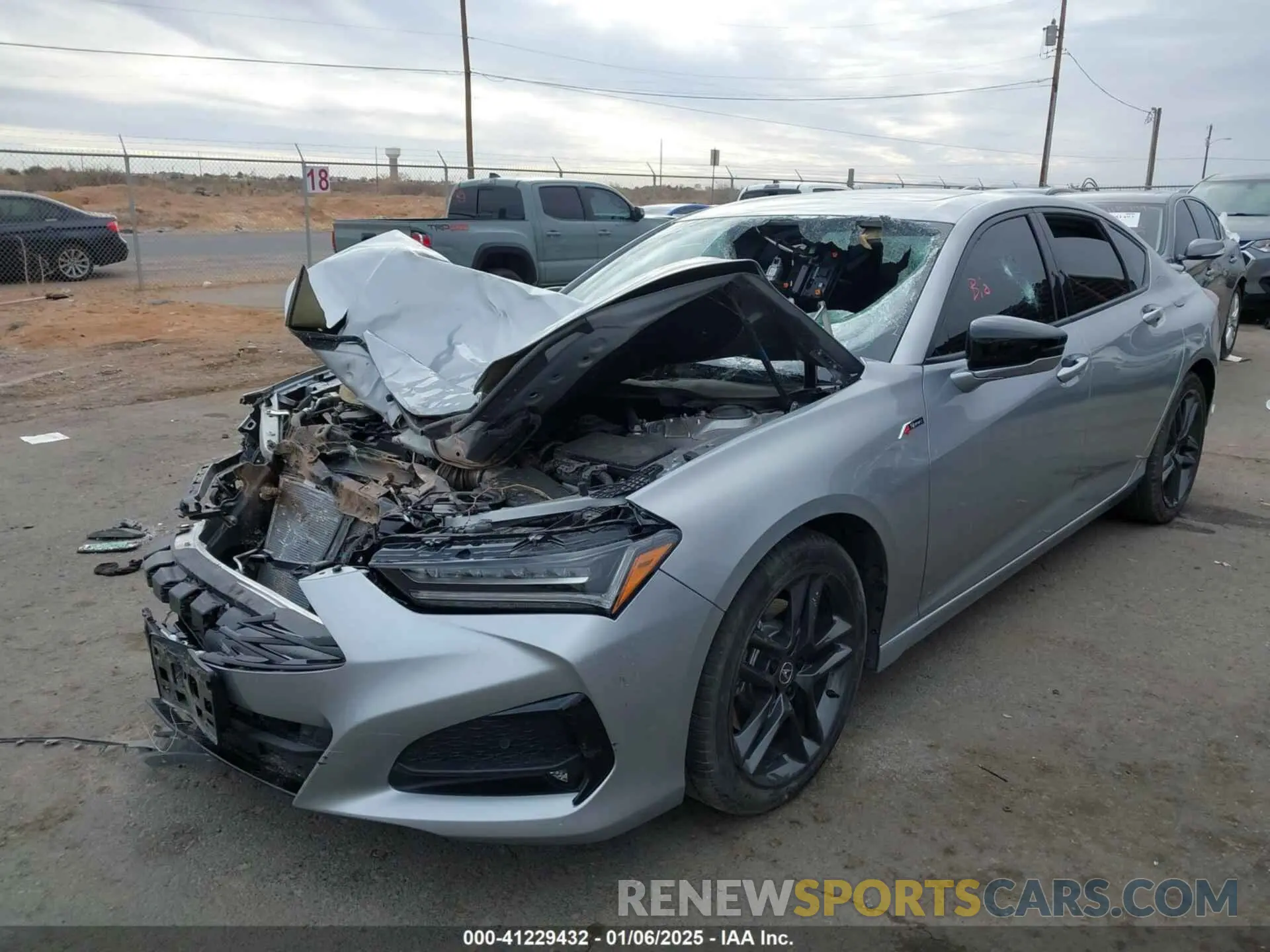 2 Photograph of a damaged car 19UUB6F52SA000629 ACURA TLX 2025