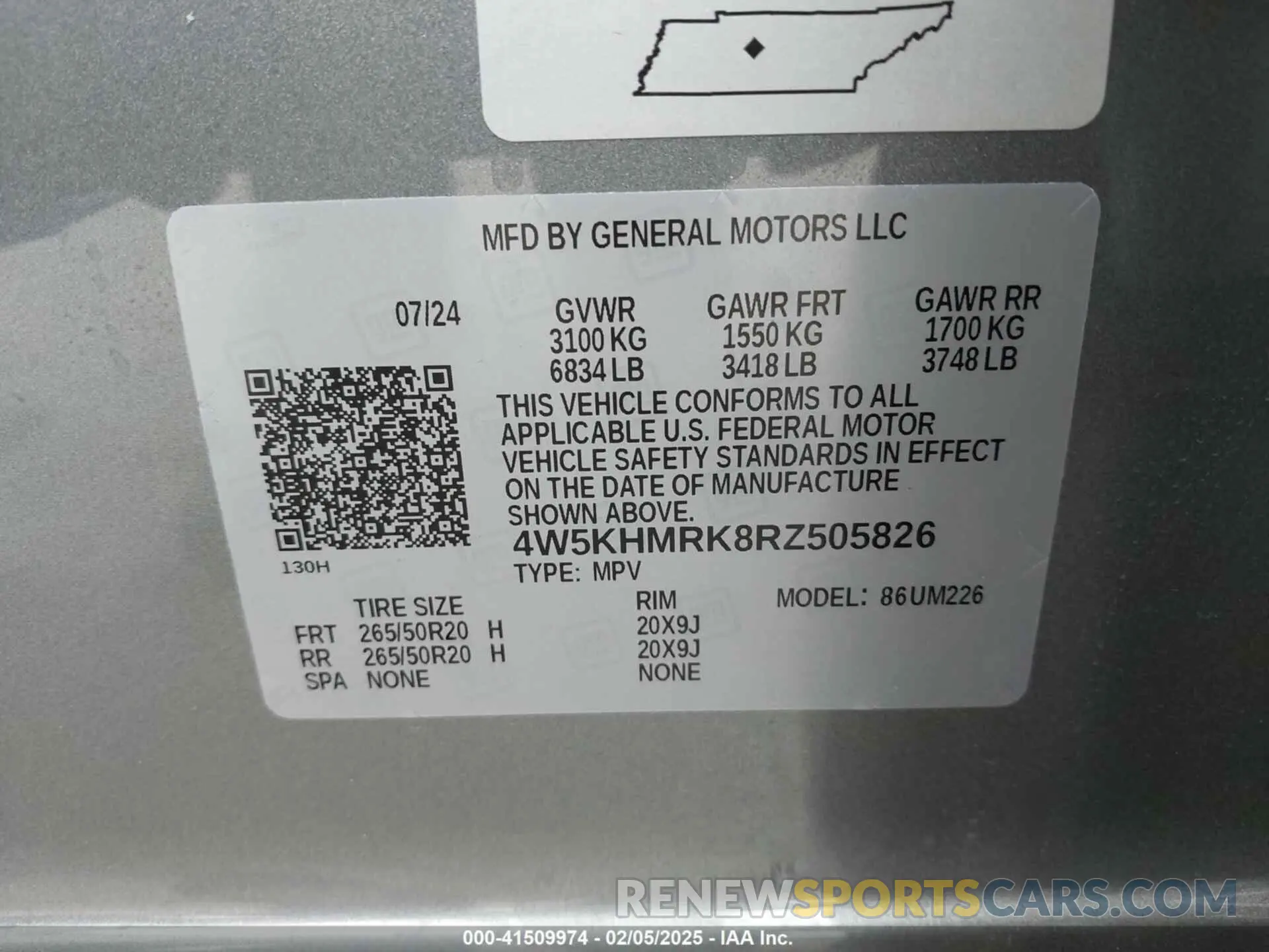 9 Photograph of a damaged car 4W5KHMRK8RZ505826 ACURA ZDX 2024