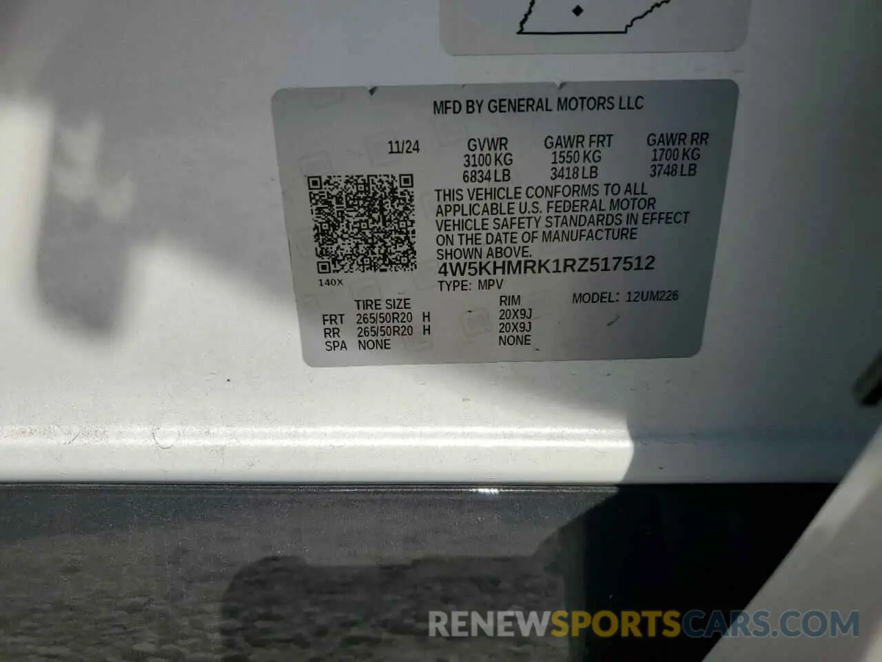 14 Photograph of a damaged car 4W5KHMRK1RZ517512 ACURA ZDX A-SPEC 2024
