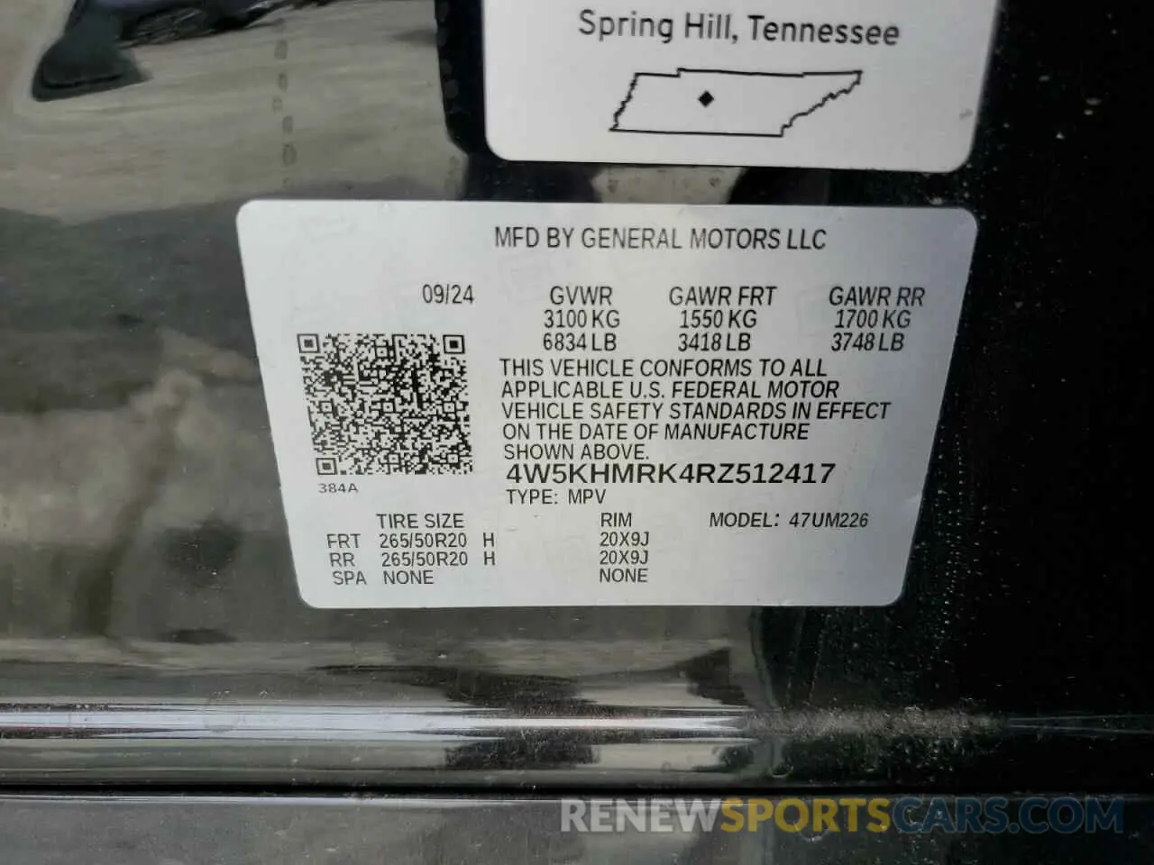 13 Photograph of a damaged car 4W5KHMRK4RZ512417 ACURA ZDX A-SPEC 2024