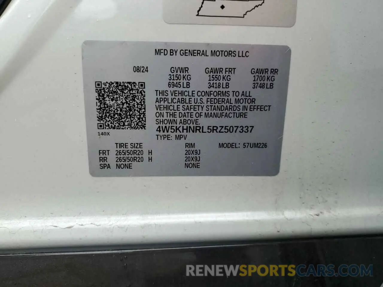 14 Photograph of a damaged car 4W5KHNRL5RZ507337 ACURA ZDX A-SPEC 2024