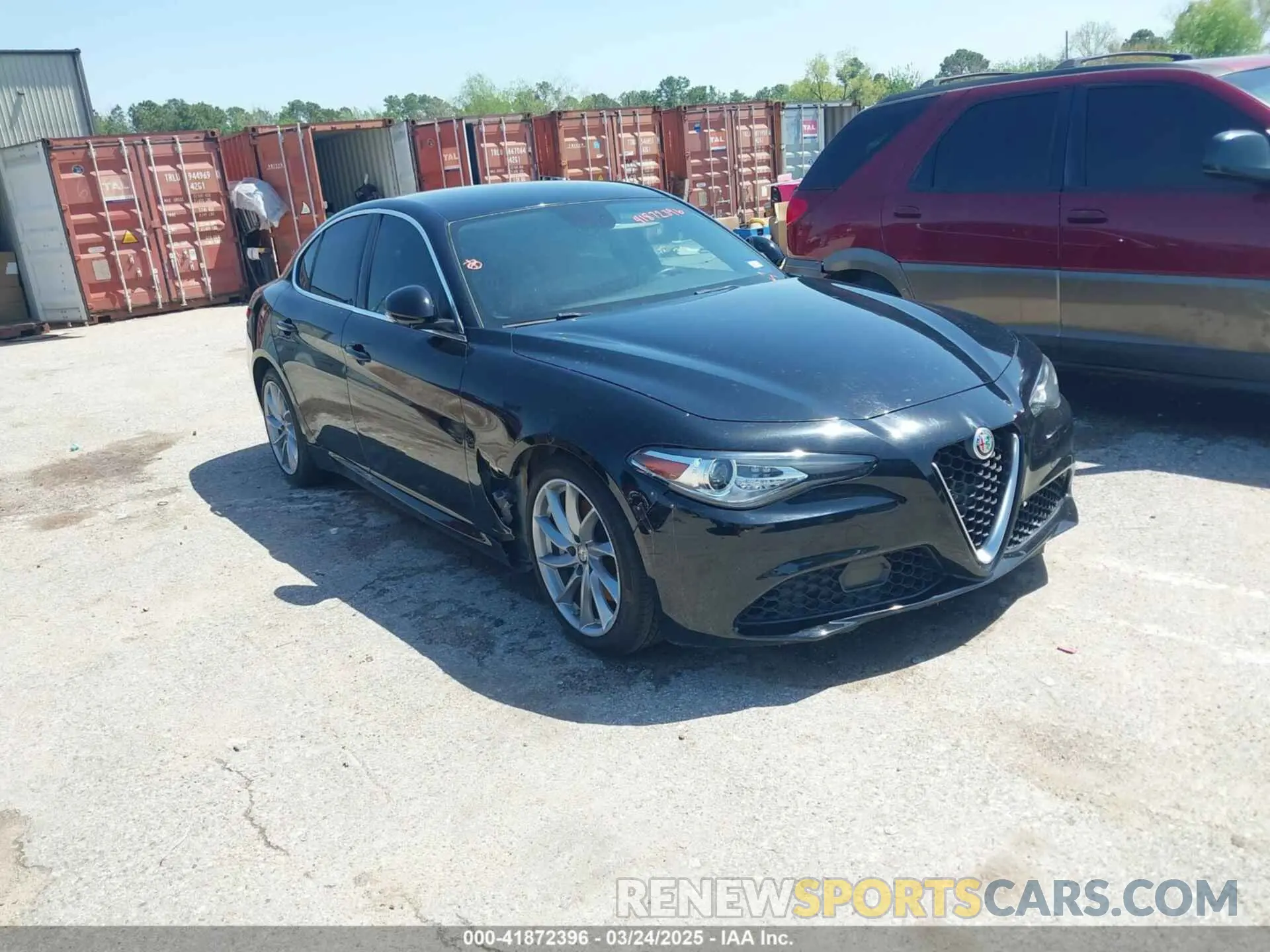 1 Photograph of a damaged car ZARFAMAN0K7598745 ALFA ROMEO GIULIA 2019