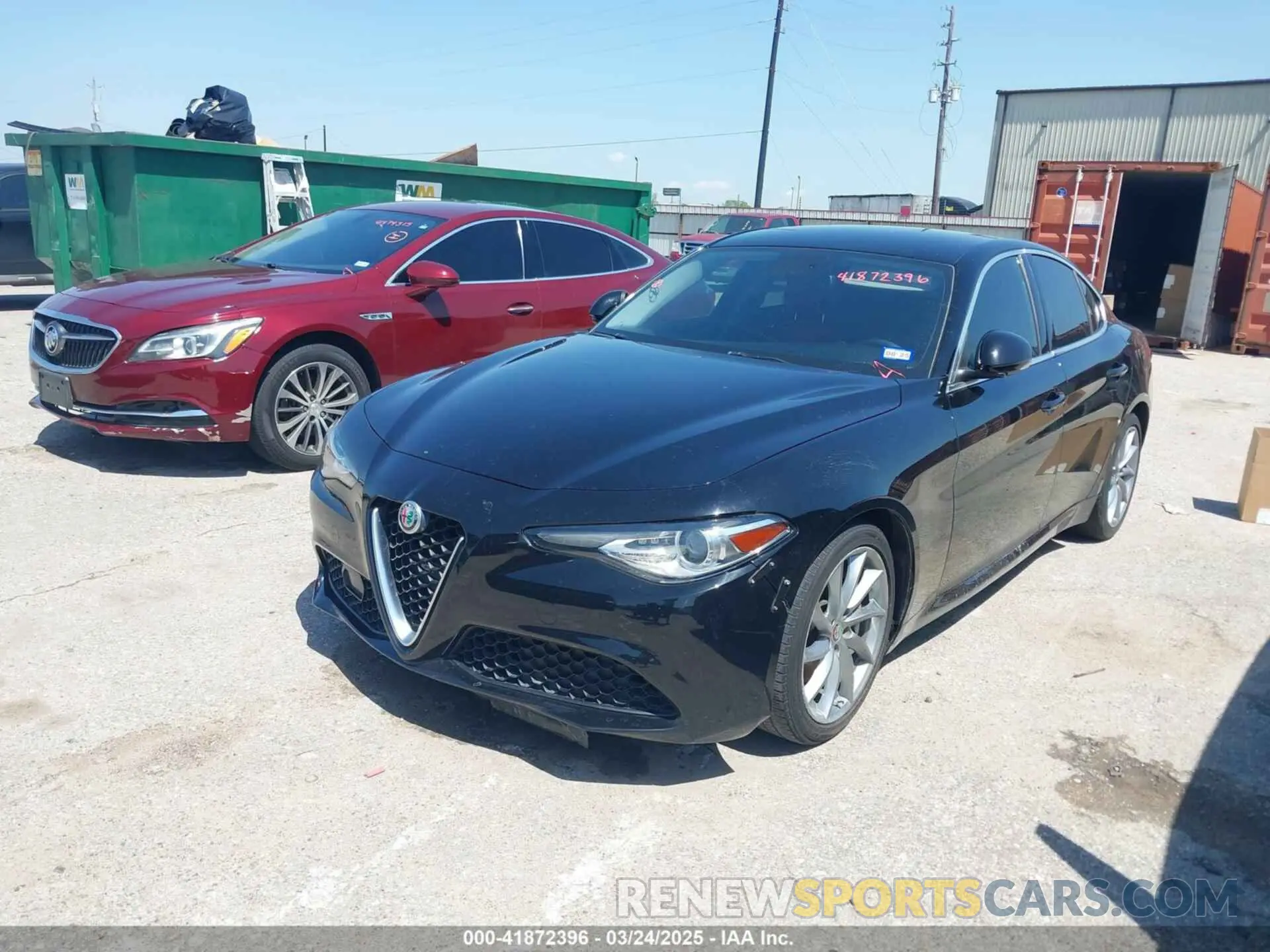 2 Photograph of a damaged car ZARFAMAN0K7598745 ALFA ROMEO GIULIA 2019