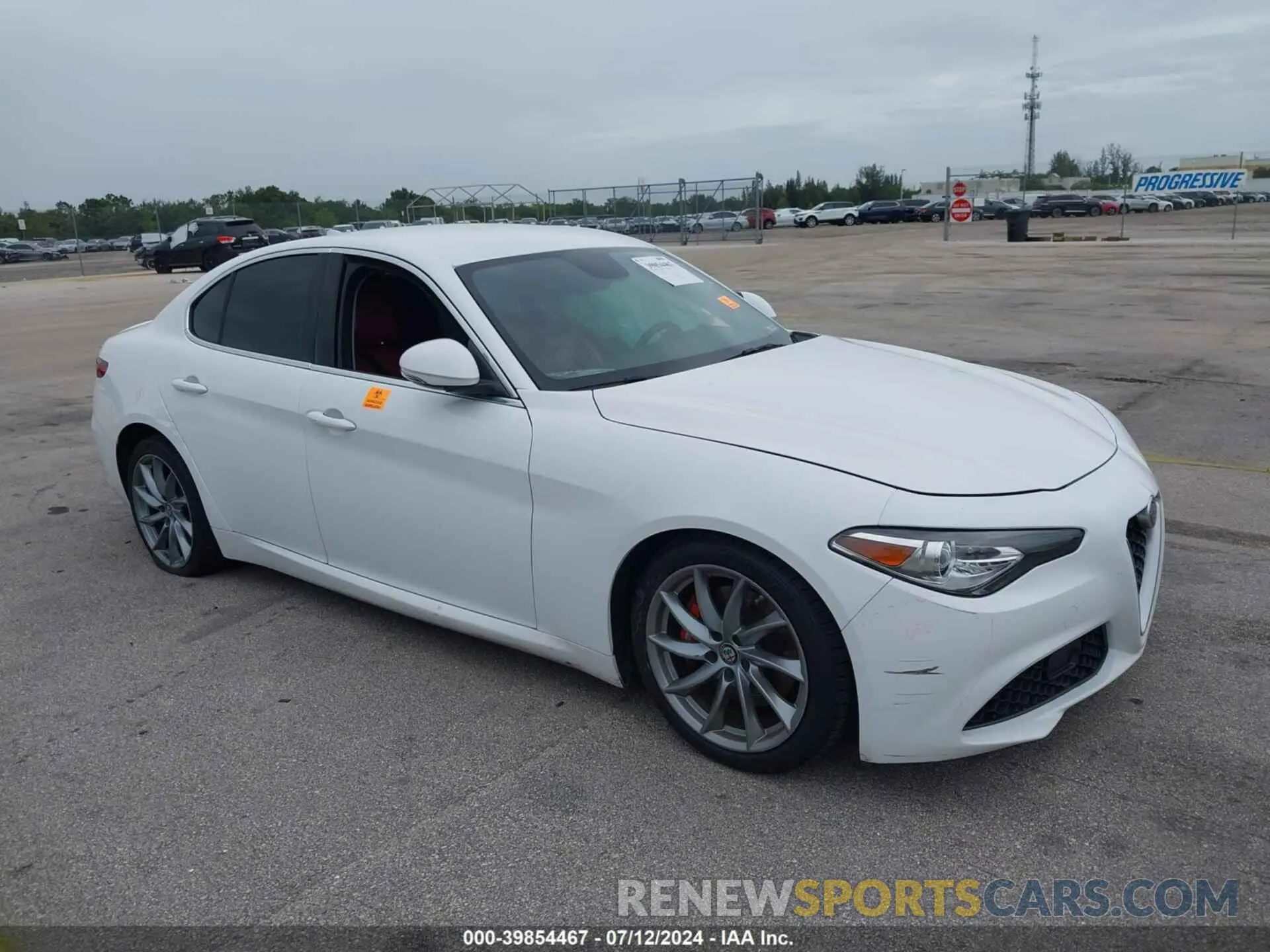 1 Photograph of a damaged car ZARFAMAN2K7598133 ALFA ROMEO GIULIA 2019