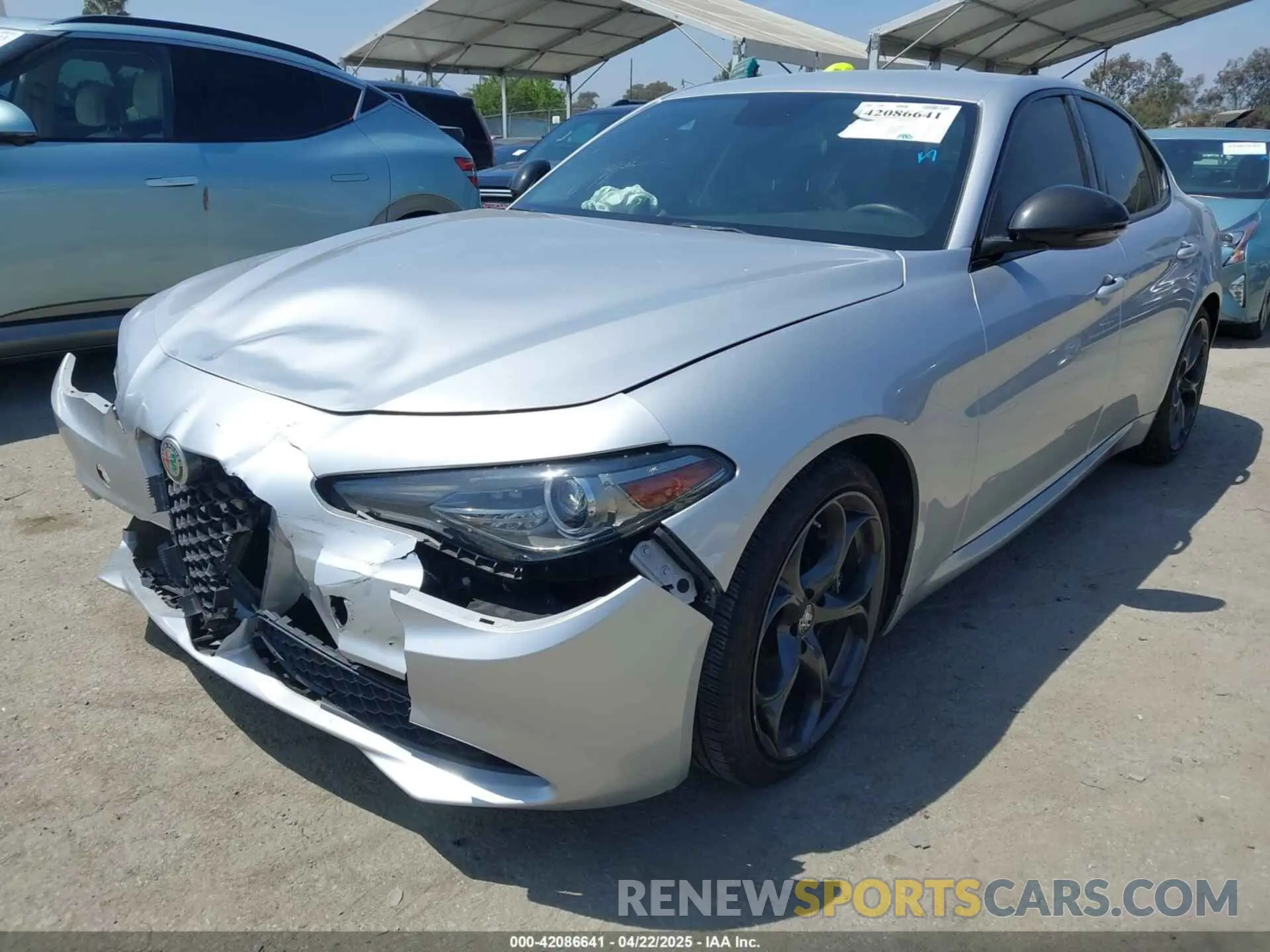 2 Photograph of a damaged car ZARFAMAN7K7609854 ALFA ROMEO GIULIA 2019