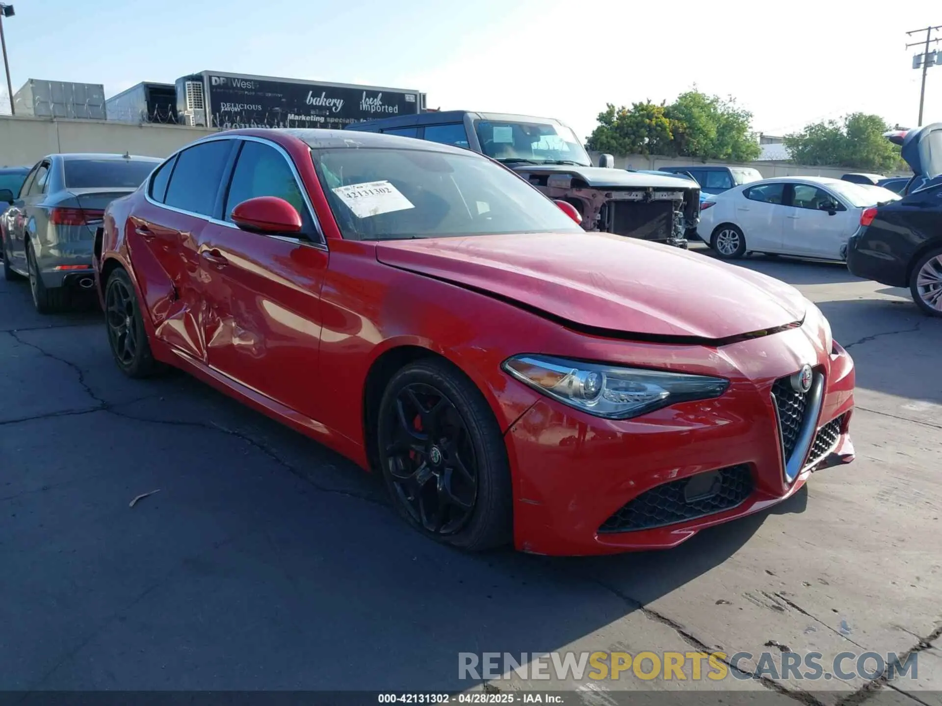 1 Photograph of a damaged car ZARFAMAN8K7621009 ALFA ROMEO GIULIA 2019