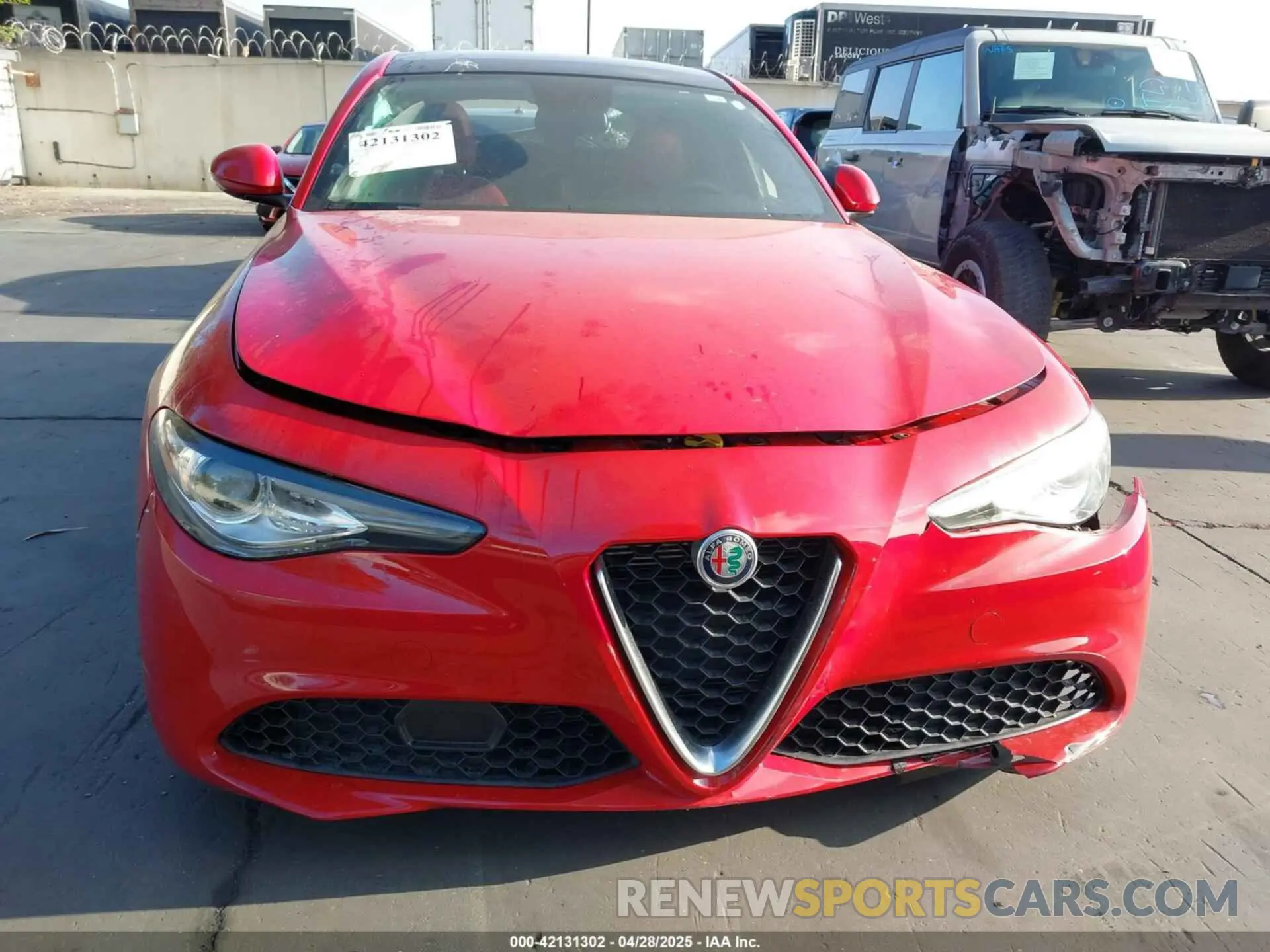 13 Photograph of a damaged car ZARFAMAN8K7621009 ALFA ROMEO GIULIA 2019