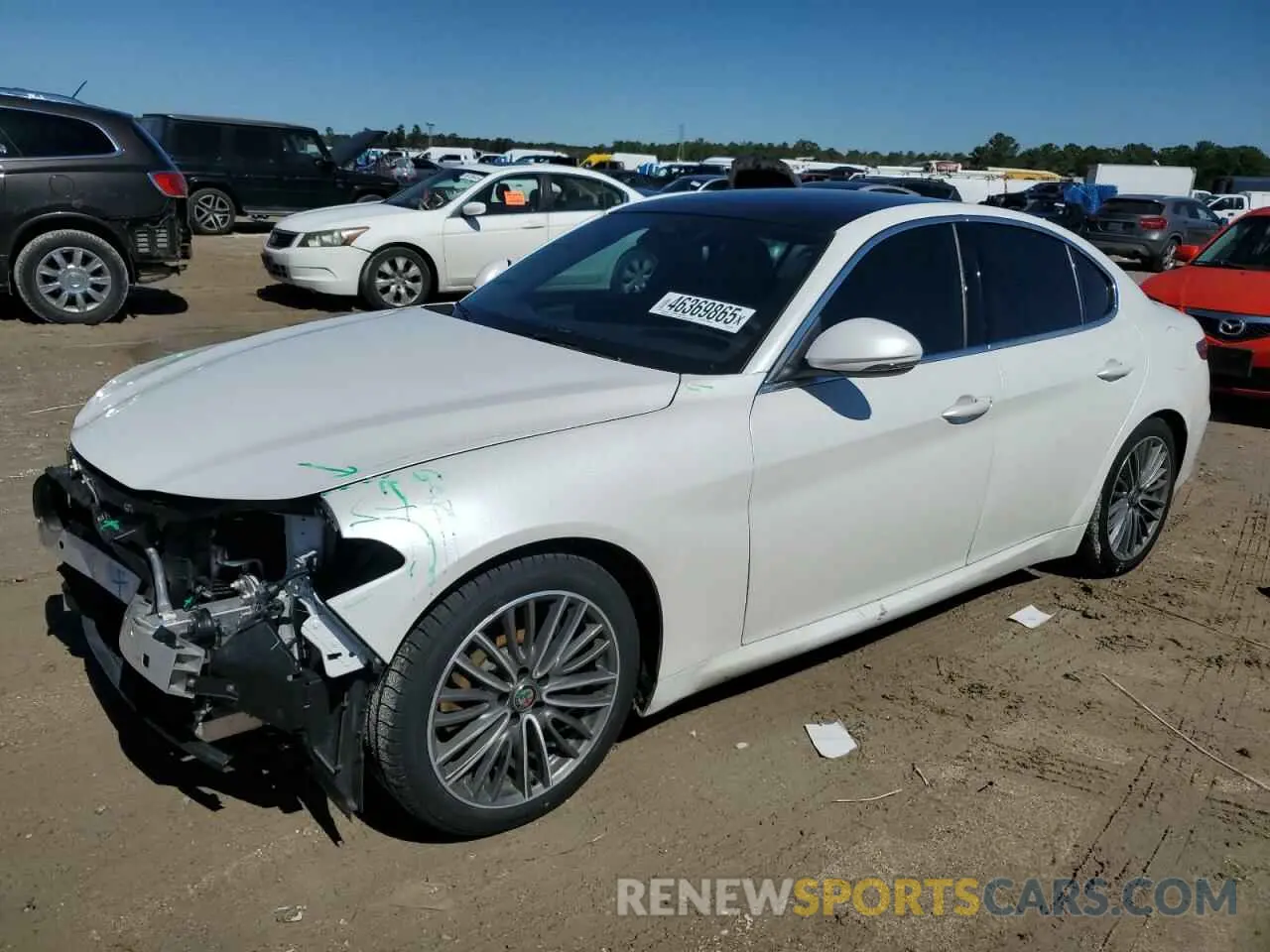 1 Photograph of a damaged car ZARFAMBN2K7621523 ALFA ROMEO GIULIA 2019