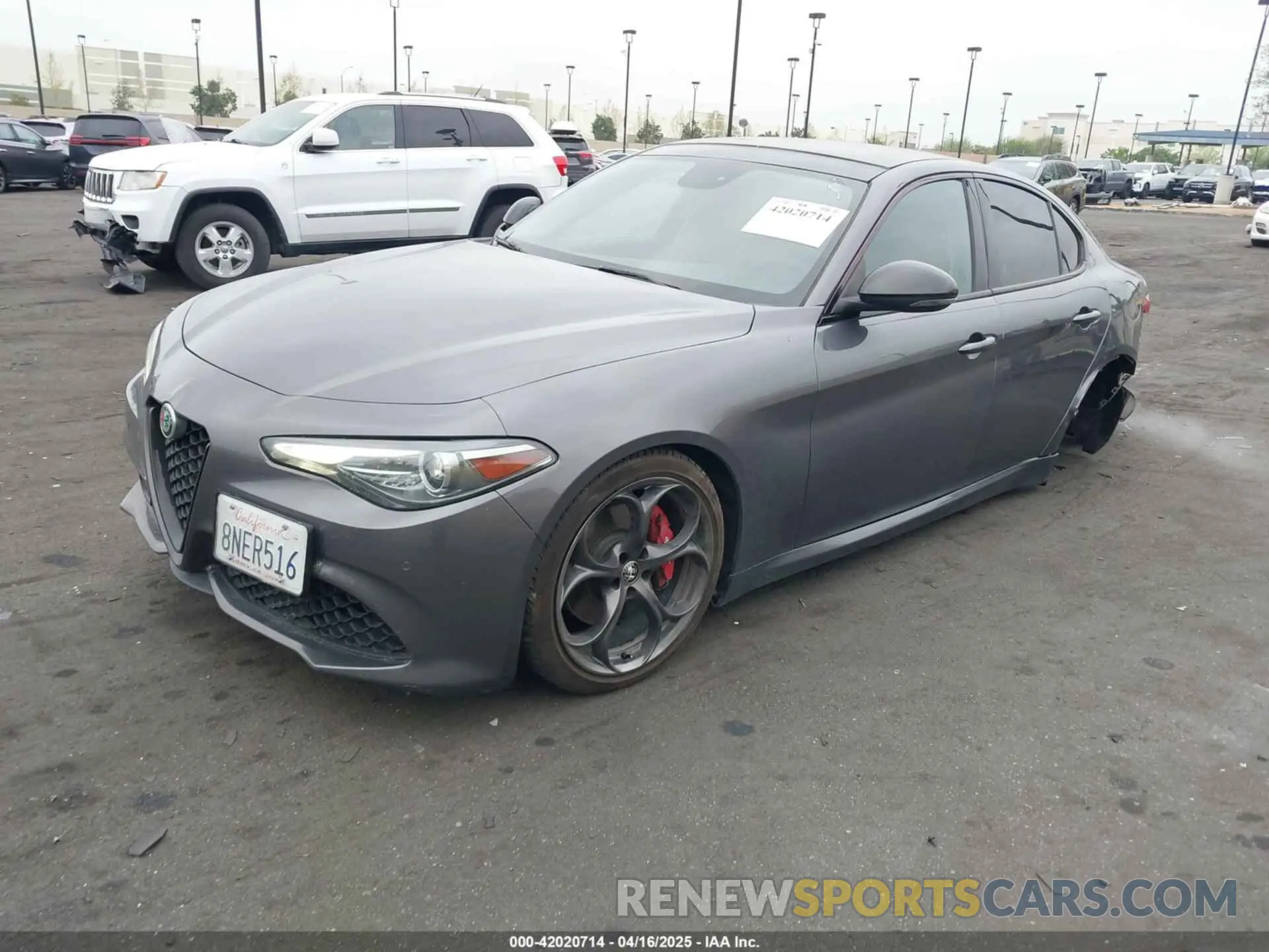 2 Photograph of a damaged car ZARFAMBN6K7607298 ALFA ROMEO GIULIA 2019