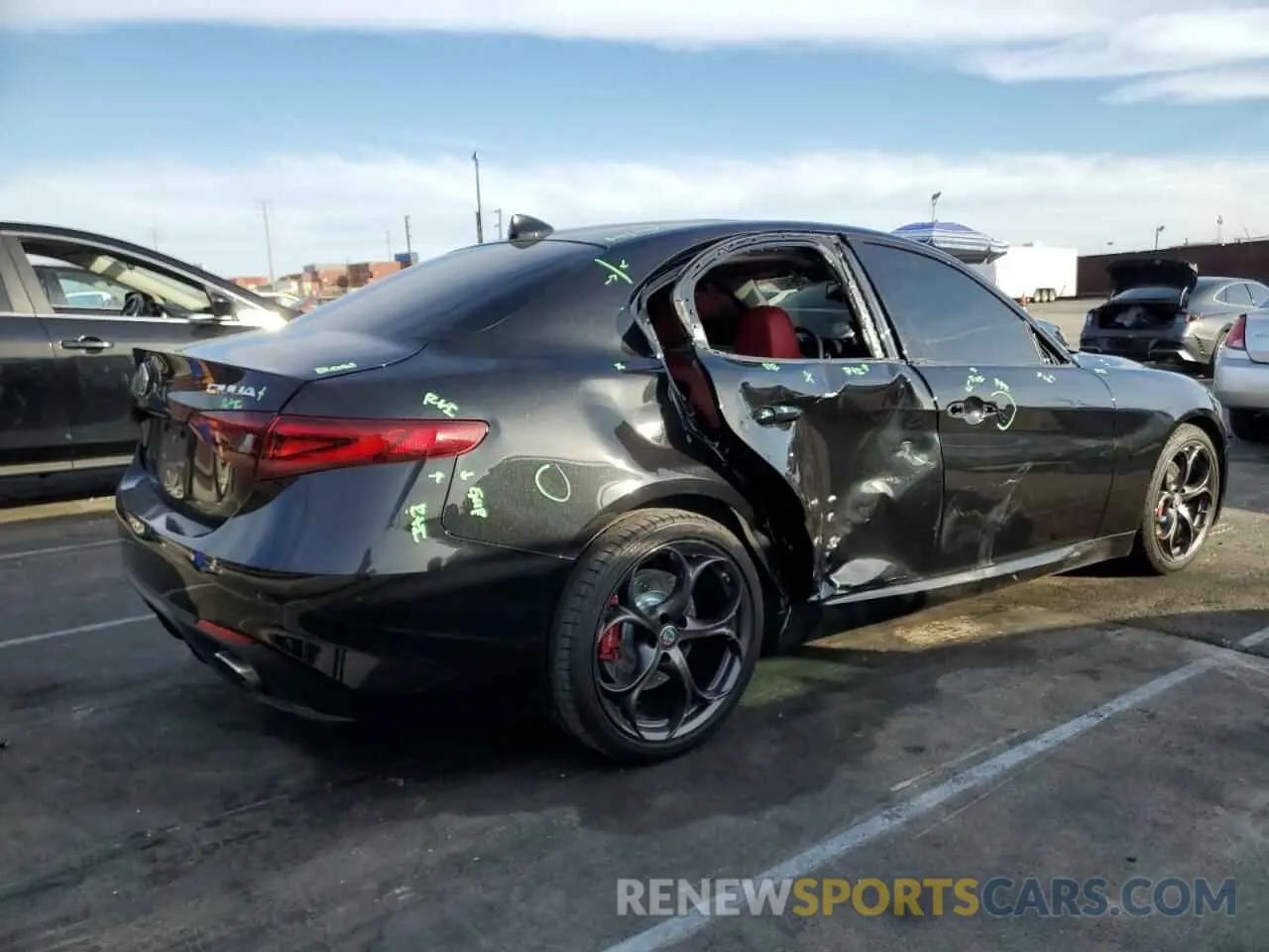 3 Photograph of a damaged car ZARFAMBN9K7604847 ALFA ROMEO GIULIA 2019