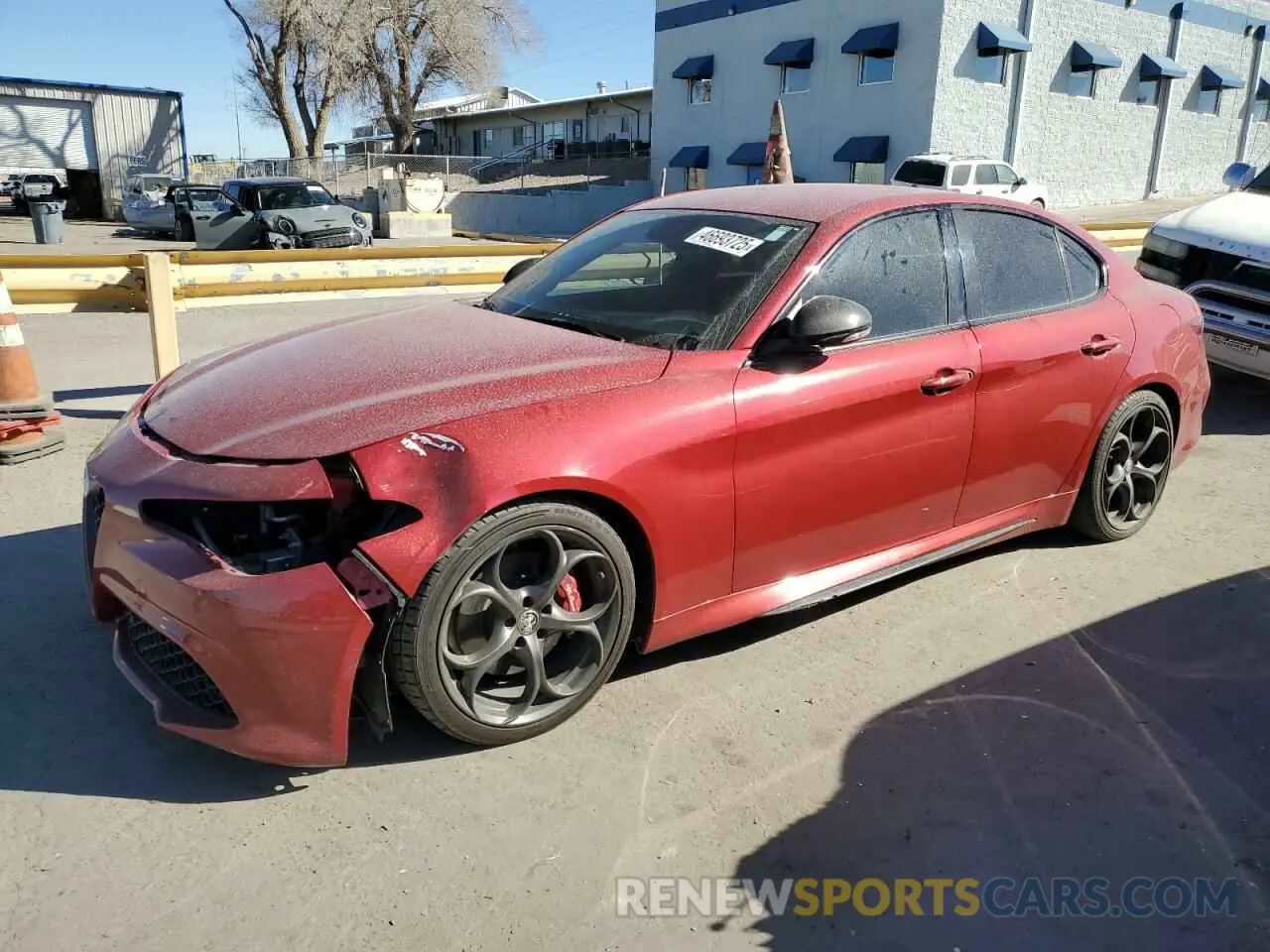 1 Photograph of a damaged car ZARFAMBN9K7612074 ALFA ROMEO GIULIA 2019