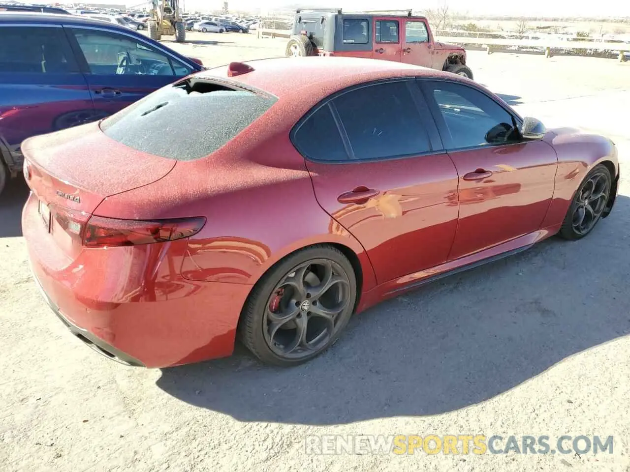 3 Photograph of a damaged car ZARFAMBN9K7612074 ALFA ROMEO GIULIA 2019