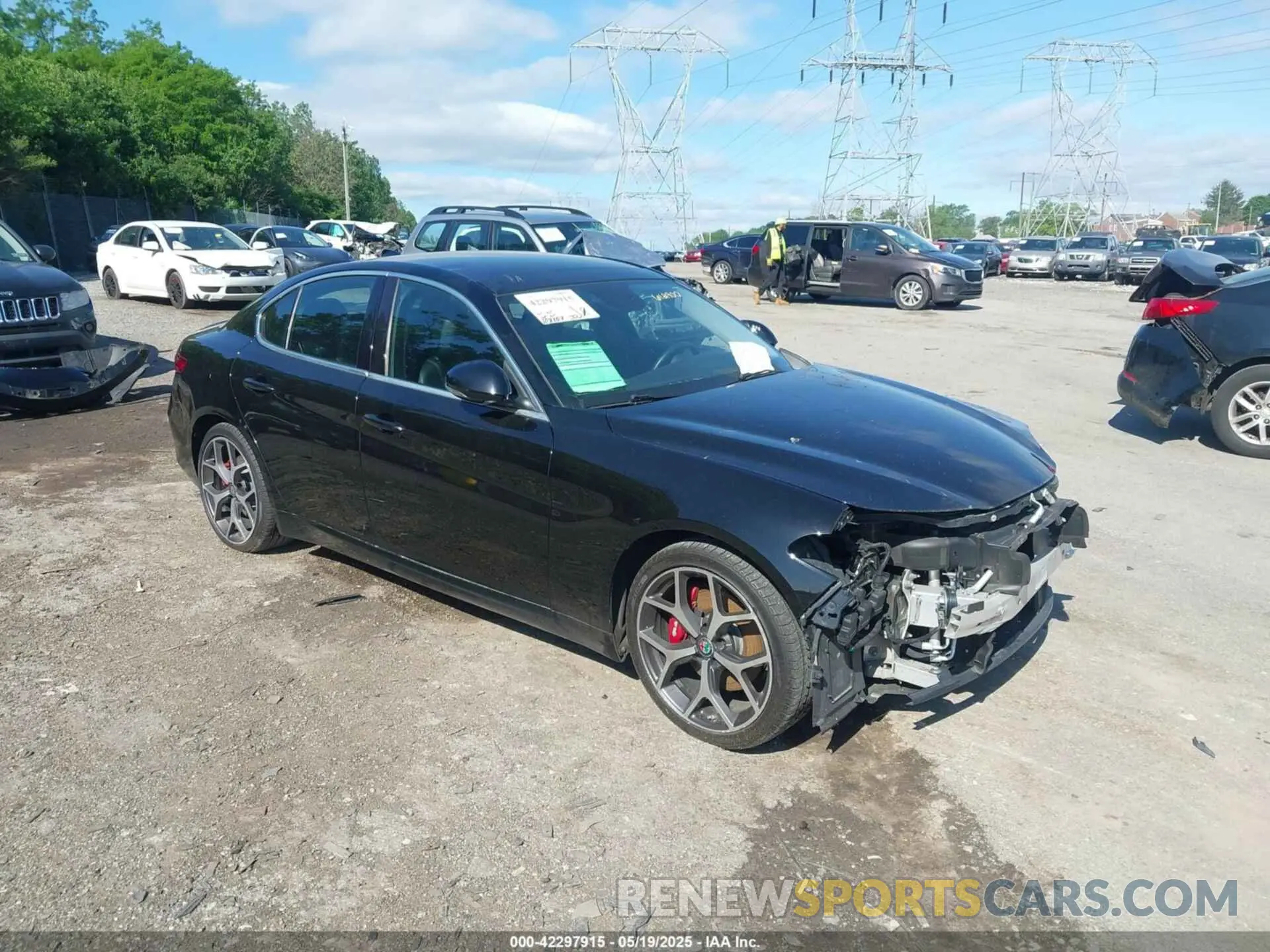 1 Photograph of a damaged car ZARFANAN6K7612900 ALFA ROMEO GIULIA 2019