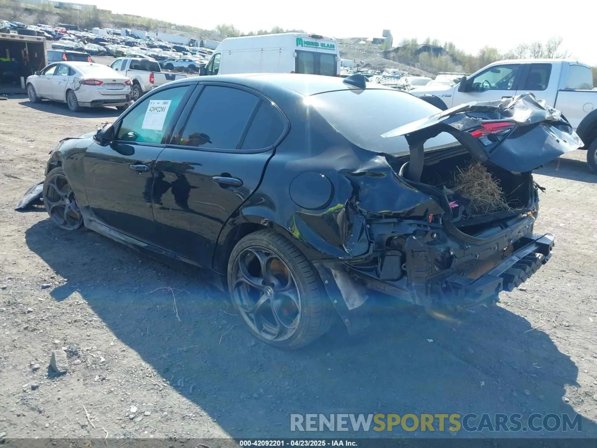 3 Photograph of a damaged car ZARFANBN8K7603243 ALFA ROMEO GIULIA 2019