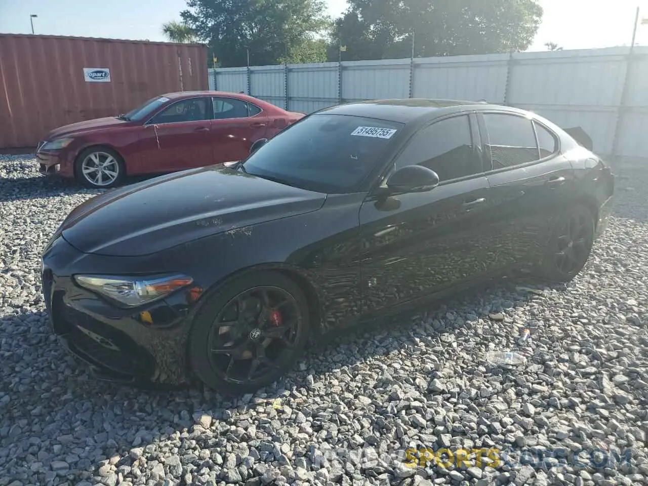 1 Photograph of a damaged car ZARFAMAN1L7625775 ALFA ROMEO GIULIA 2020