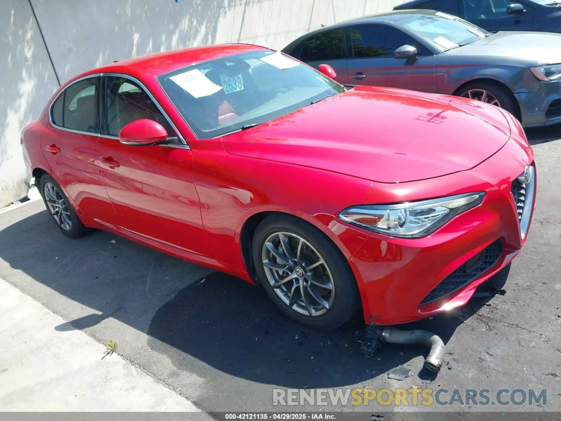 1 Photograph of a damaged car ZARFAMAN1L7636002 ALFA ROMEO GIULIA 2020
