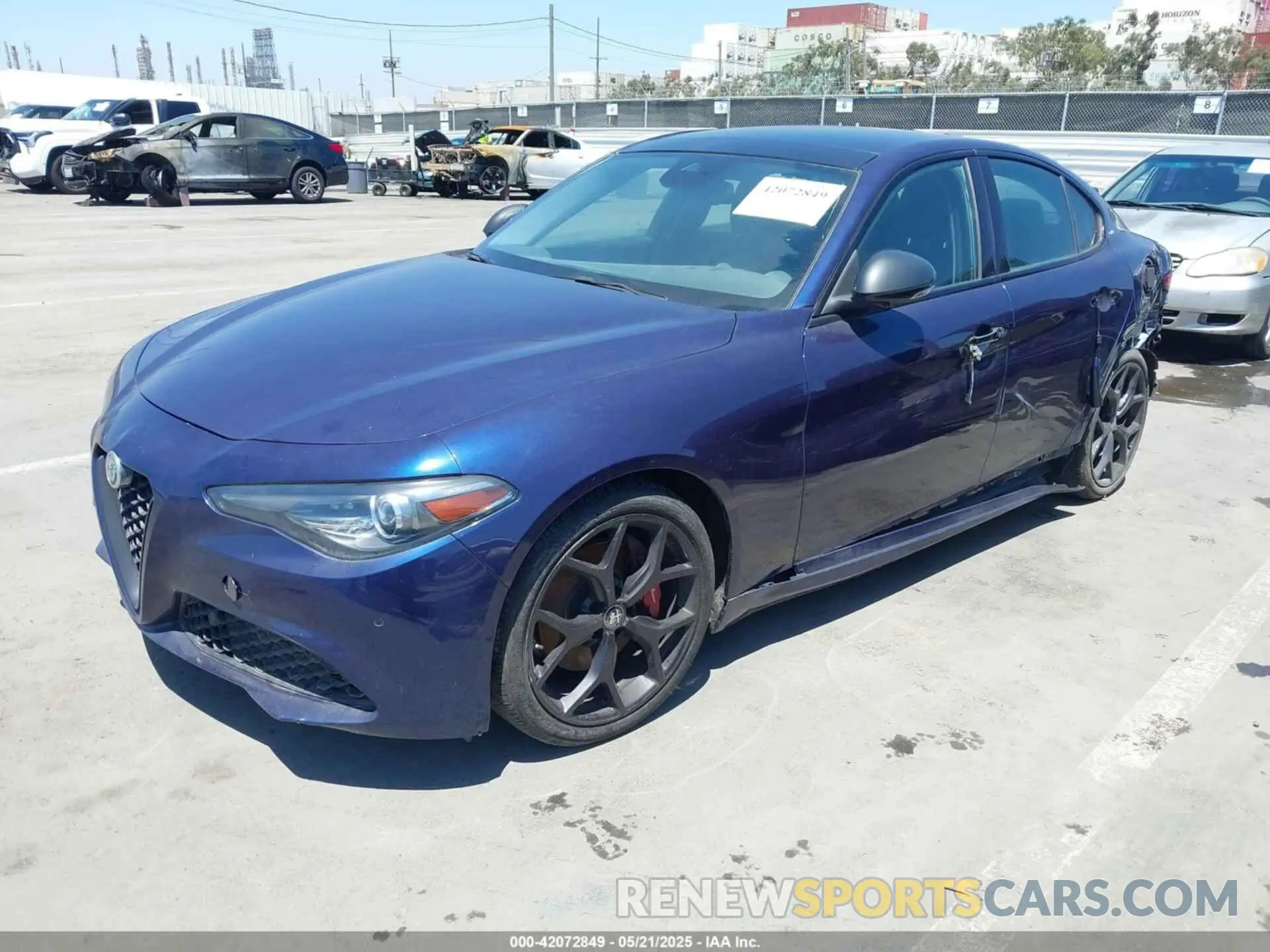 2 Photograph of a damaged car ZARFAMANXL7626343 ALFA ROMEO GIULIA 2020