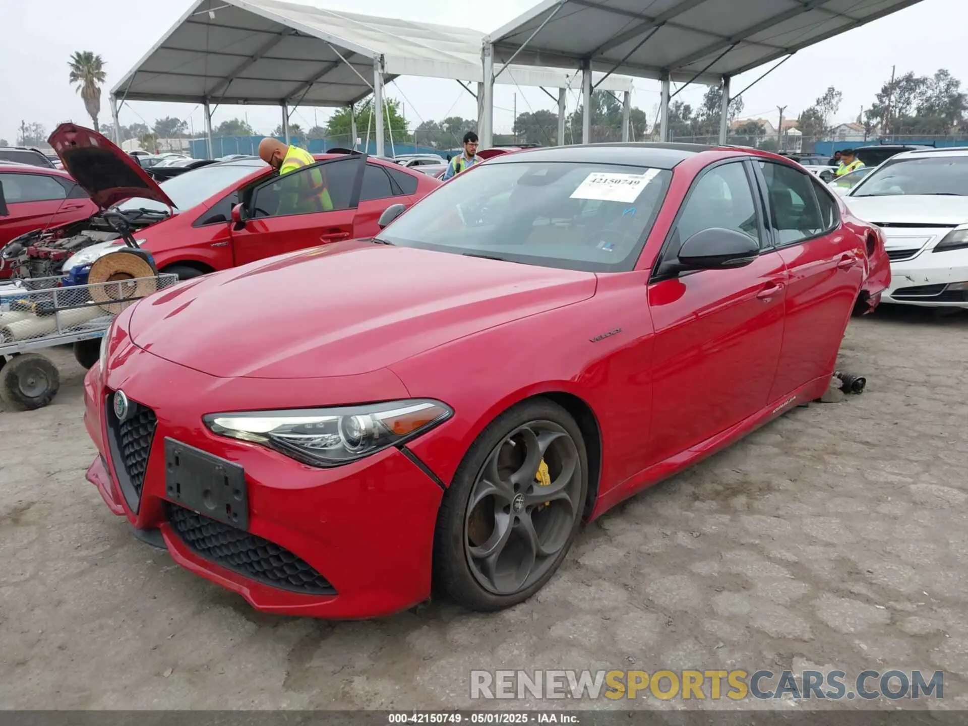 2 Photograph of a damaged car ZARFAMBN9L7638160 ALFA ROMEO GIULIA 2020