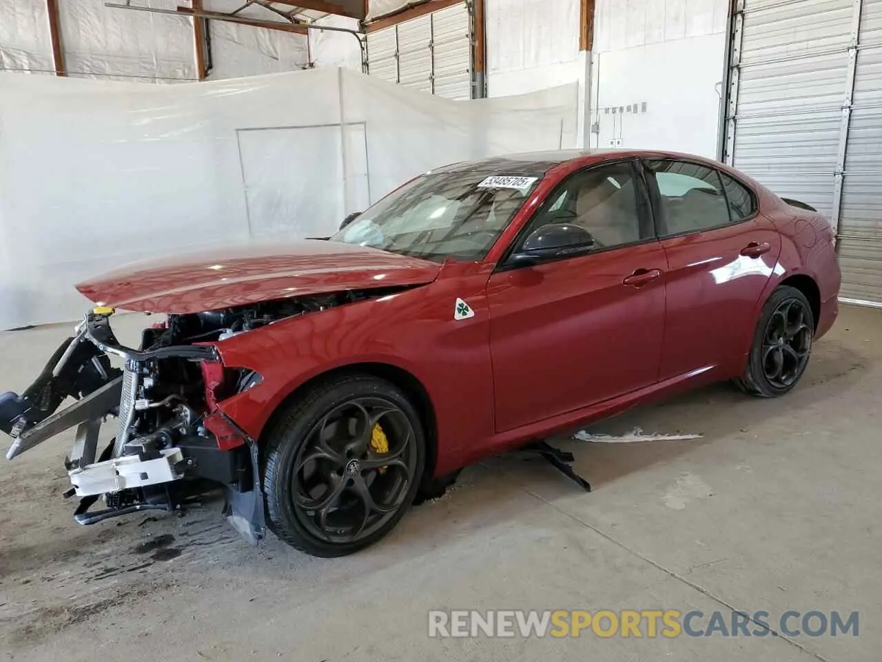 1 Photograph of a damaged car ZARFANBN1L7636246 ALFA ROMEO GIULIA 2020