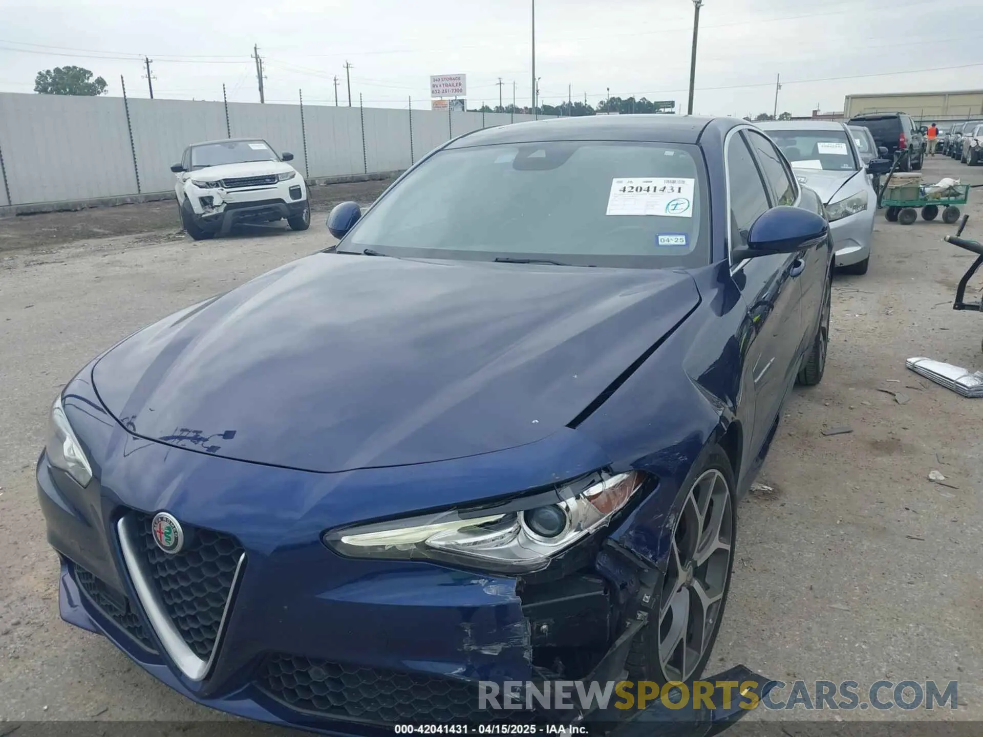 2 Photograph of a damaged car ZARFANBN5L7632328 ALFA ROMEO GIULIA 2020