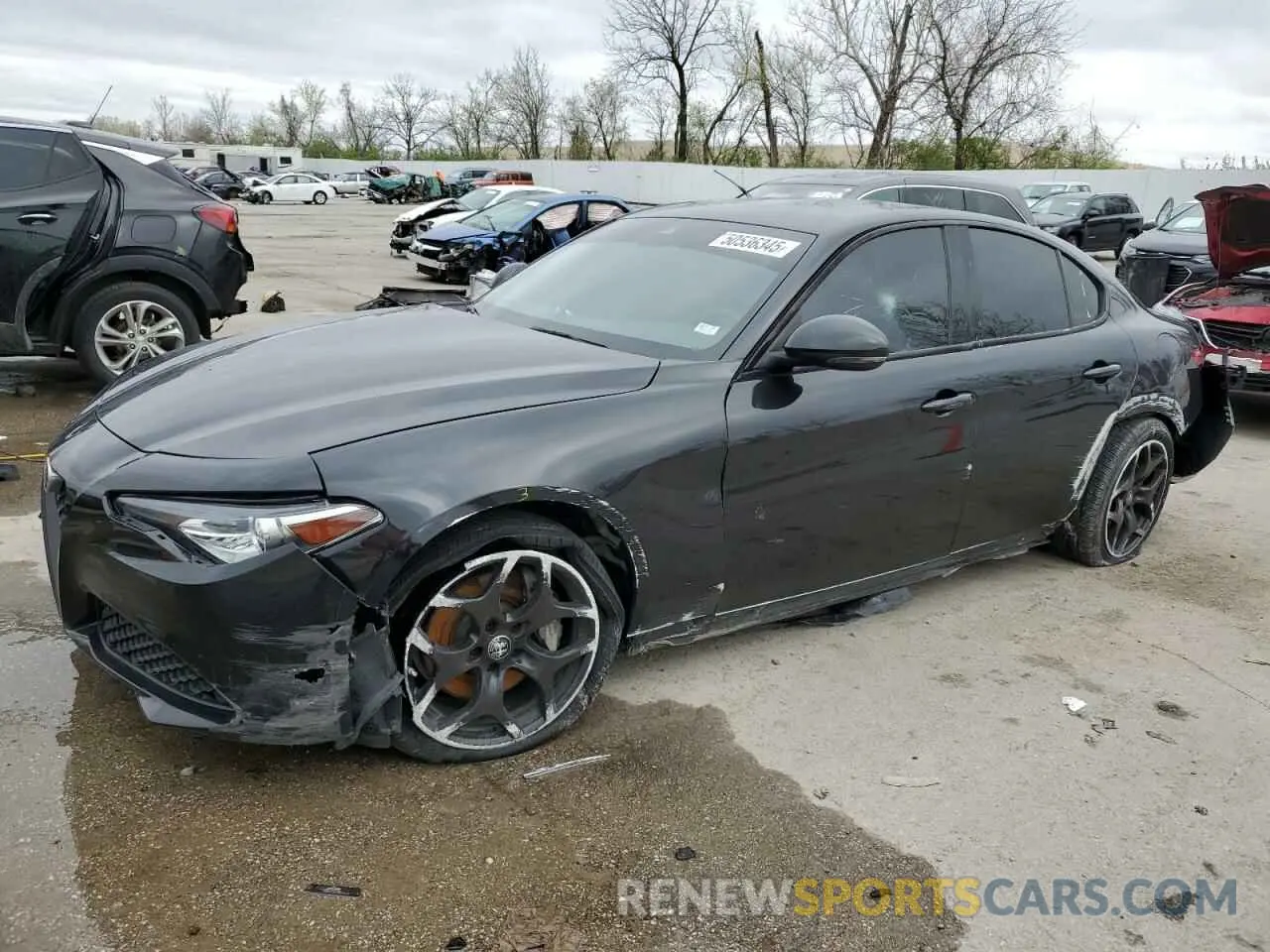 1 Photograph of a damaged car ZARFAMAN3M7639209 ALFA ROMEO GIULIA 2021