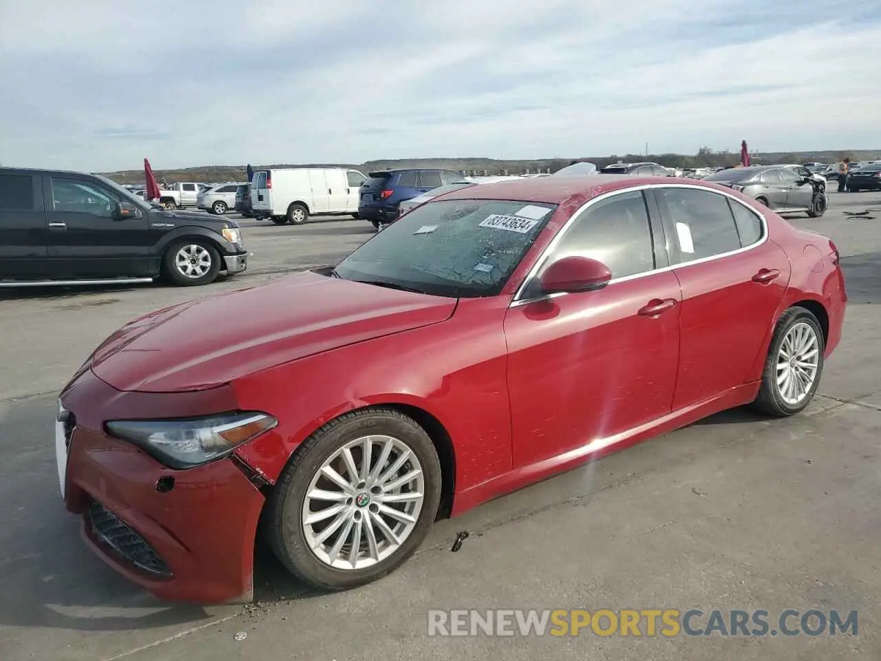 1 Photograph of a damaged car ZARFAMAN9M7639831 ALFA ROMEO GIULIA 2021