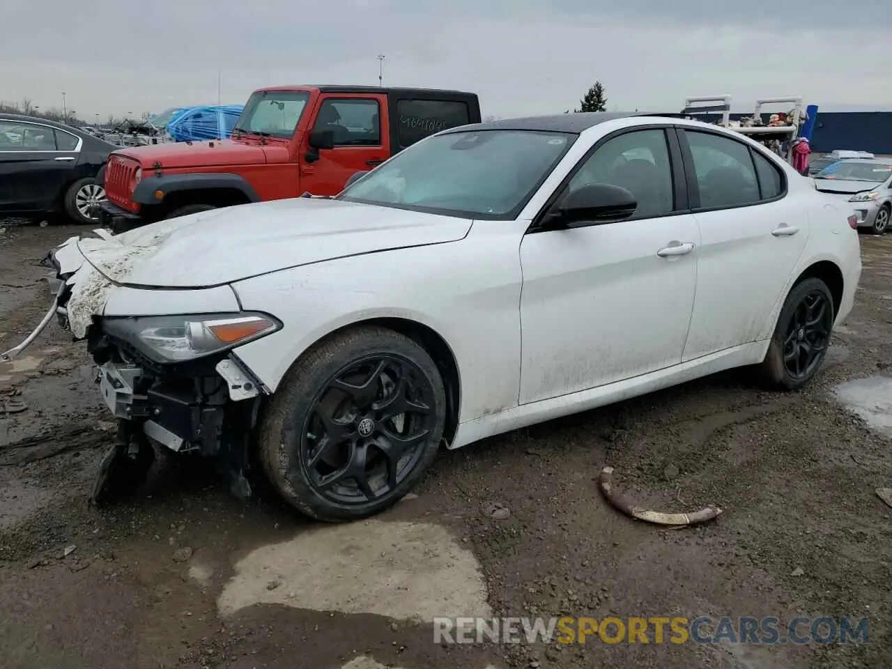 1 Photograph of a damaged car ZARFANAN4M7641198 ALFA ROMEO GIULIA 2021