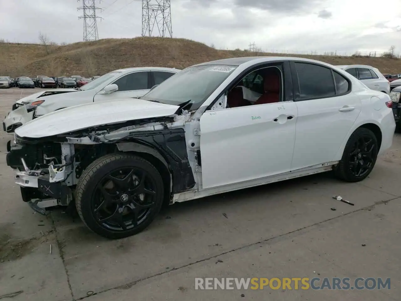 1 Photograph of a damaged car ZARFANAN8M7644590 ALFA ROMEO GIULIA 2021