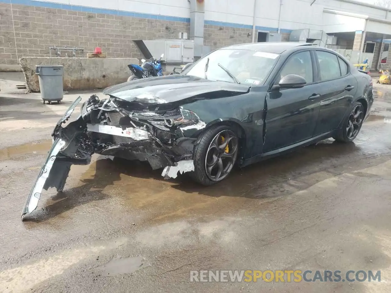 1 Photograph of a damaged car ZARFANBN4M7644634 ALFA ROMEO GIULIA 2021