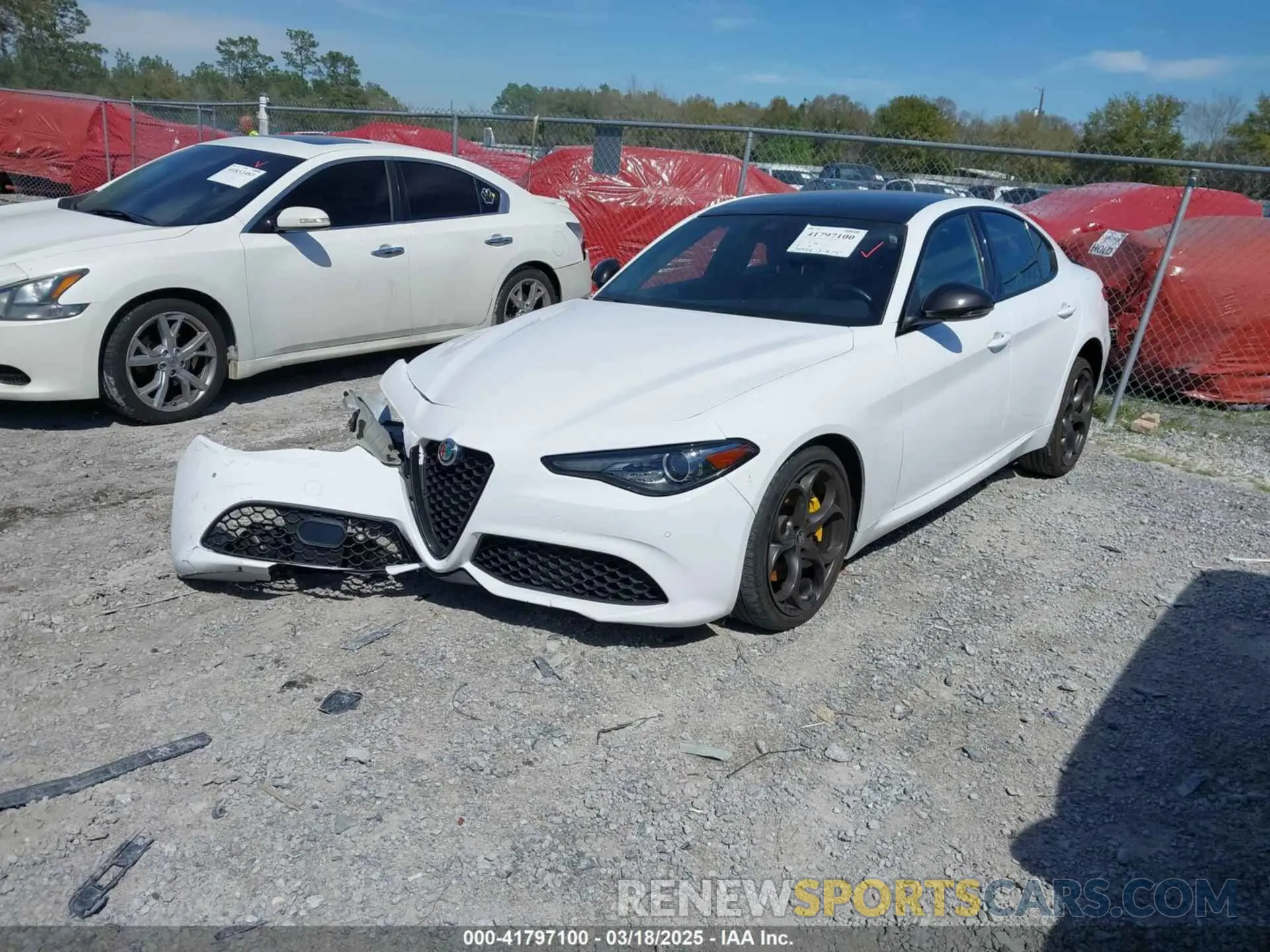 2 Photograph of a damaged car ZARFANBN5M7644349 ALFA ROMEO GIULIA 2021