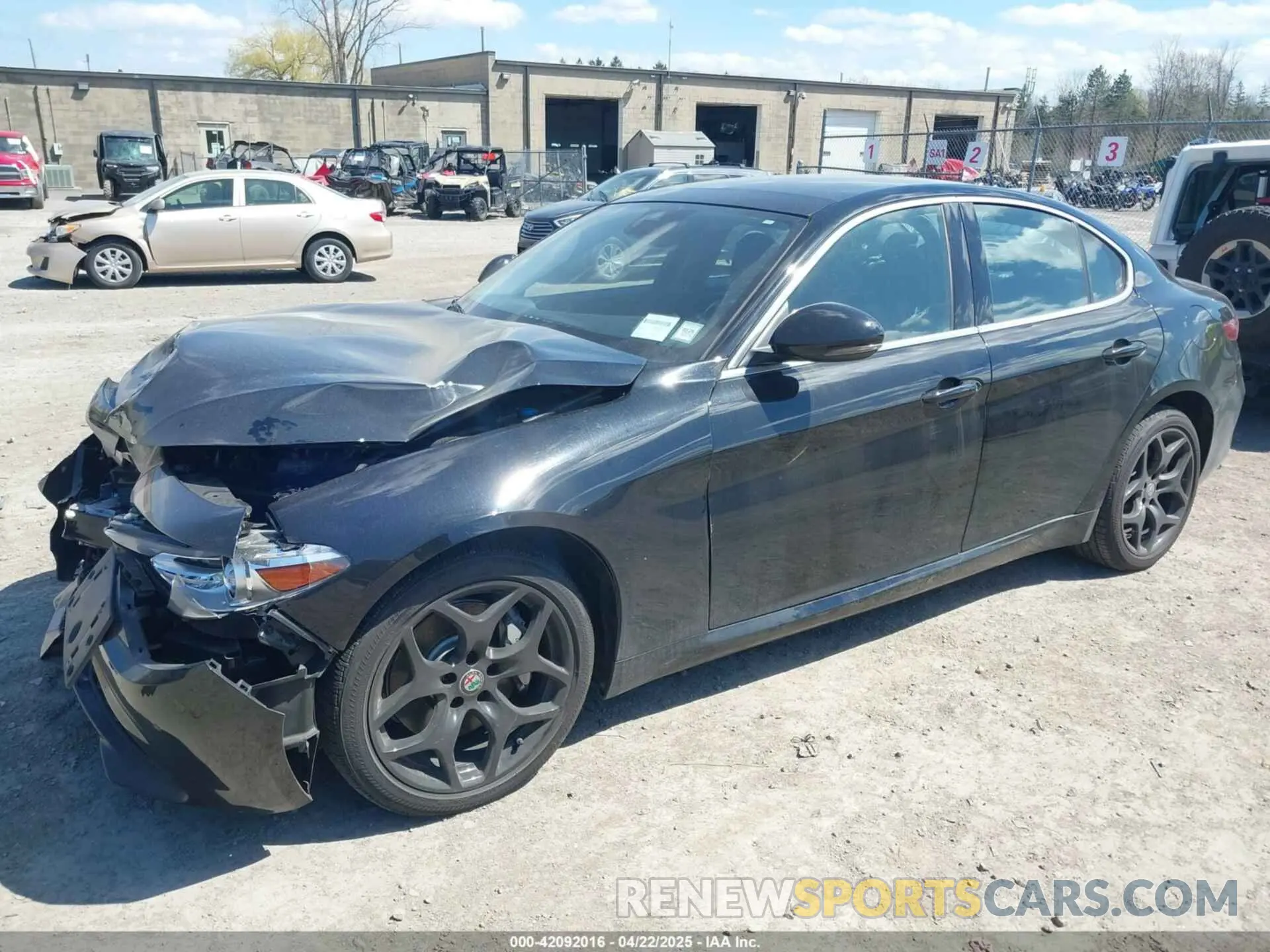 2 Photograph of a damaged car ZARFANBN6M7648815 ALFA ROMEO GIULIA 2021