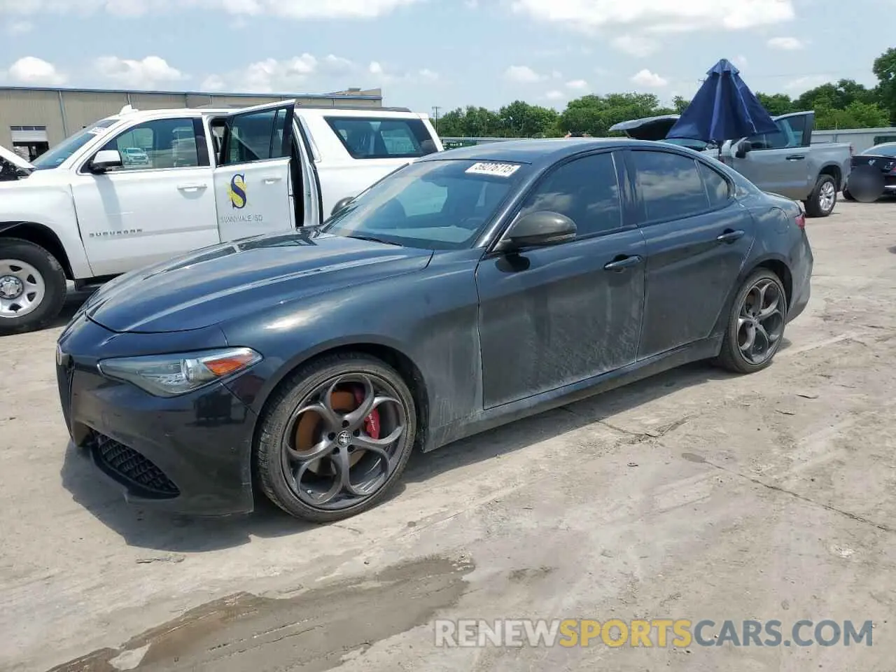 1 Photograph of a damaged car ZARFANBN7M7643882 ALFA ROMEO GIULIA 2021