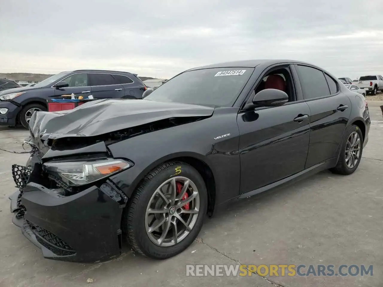 1 Photograph of a damaged car ZARFAMBN7P7669364 ALFA ROMEO GIULIA 2023