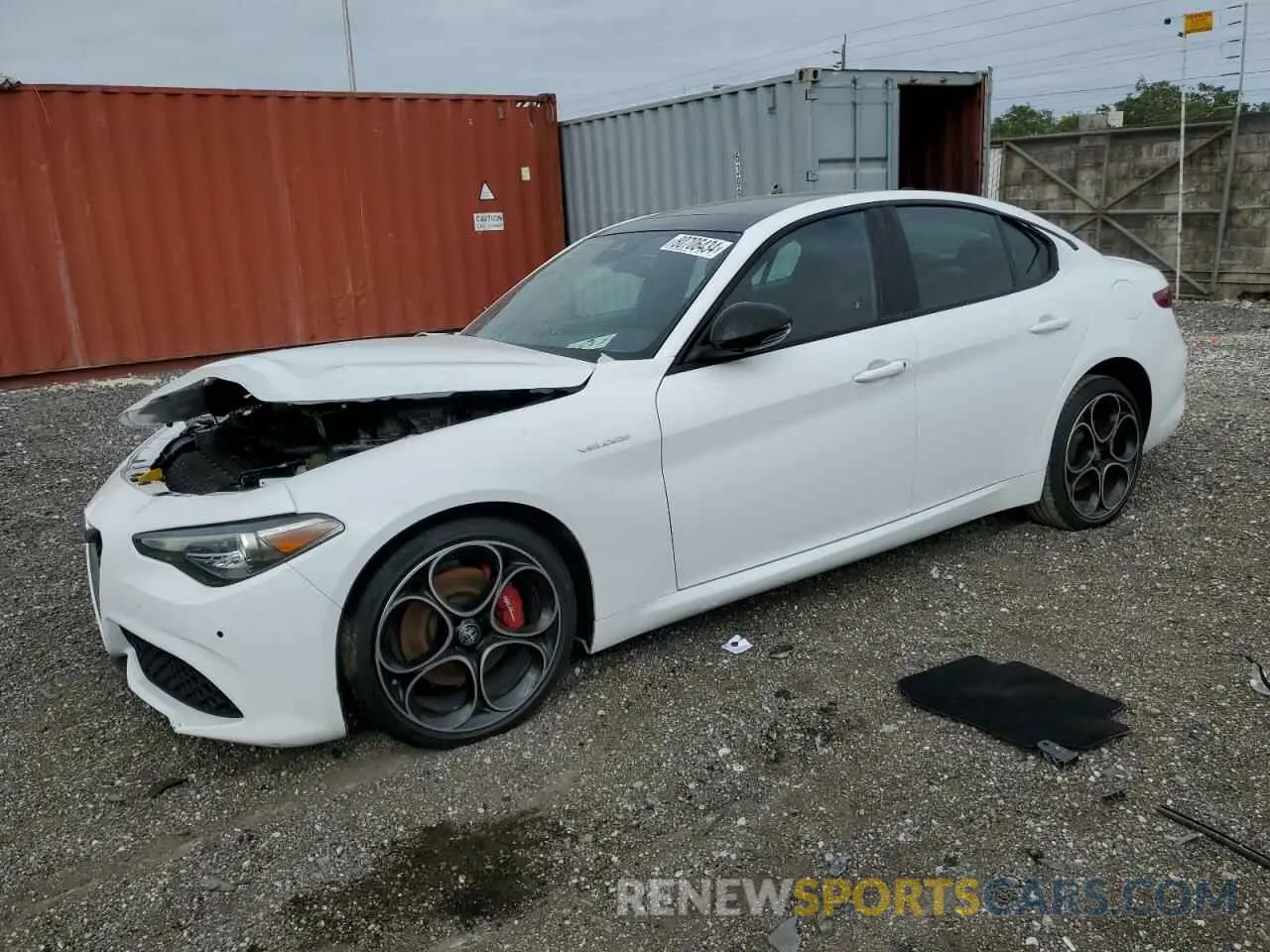 1 Photograph of a damaged car ZARFANBNXP7670966 ALFA ROMEO GIULIA 2023