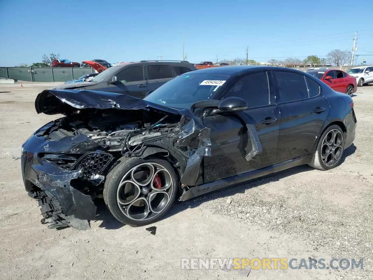 1 Photograph of a damaged car ZARFAMBN2N7665252 ALFA ROMEO GIULIA SUP 2022