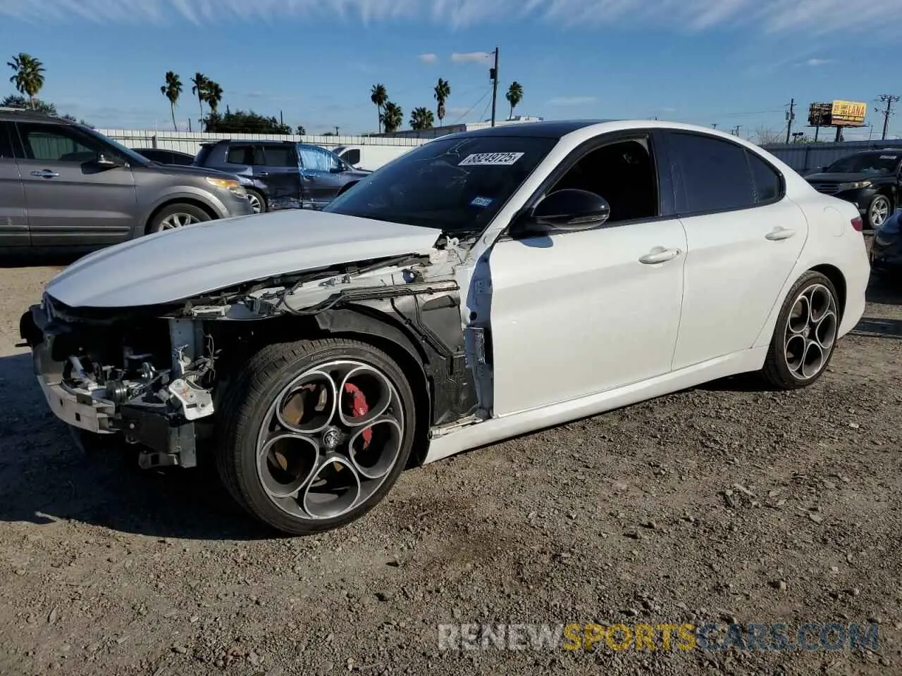 1 Photograph of a damaged car ZARFAMBN9N7656306 ALFA ROMEO GIULIA SUP 2022