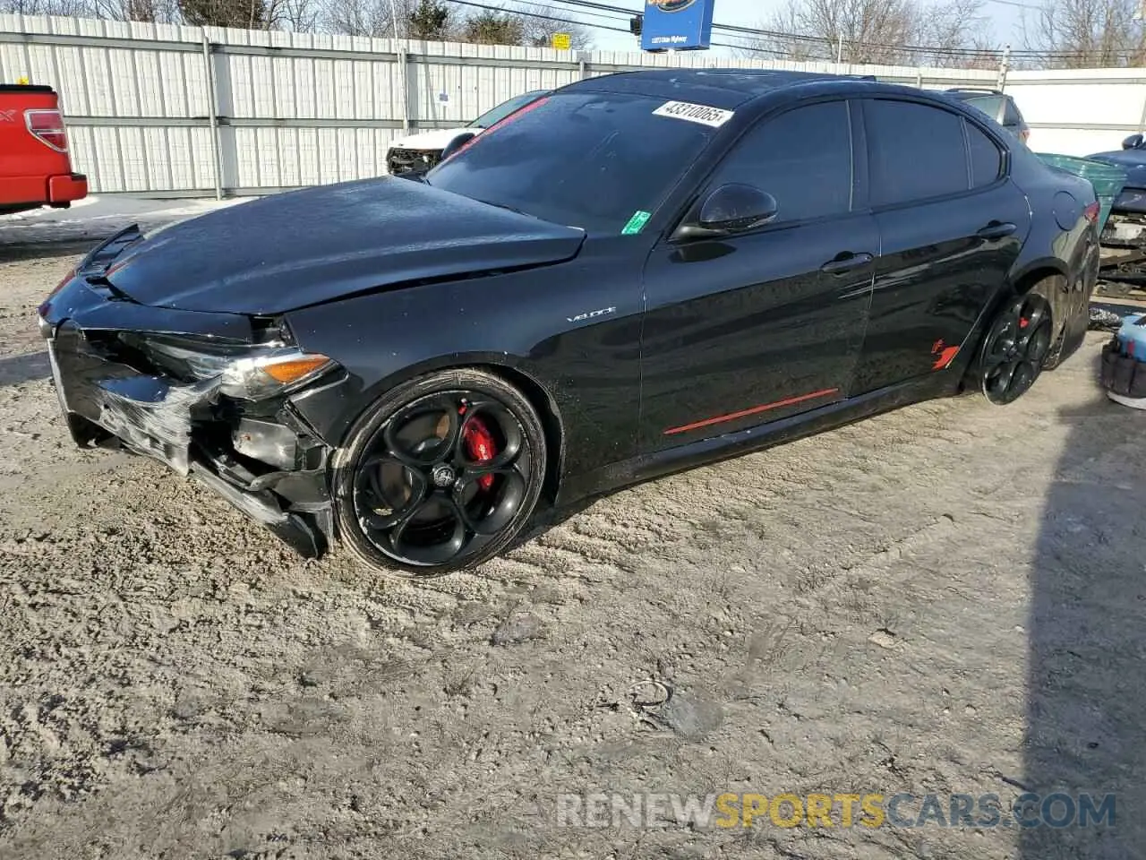 1 Photograph of a damaged car ZARFANBN6N7652784 ALFA ROMEO GIULIA SUP 2022