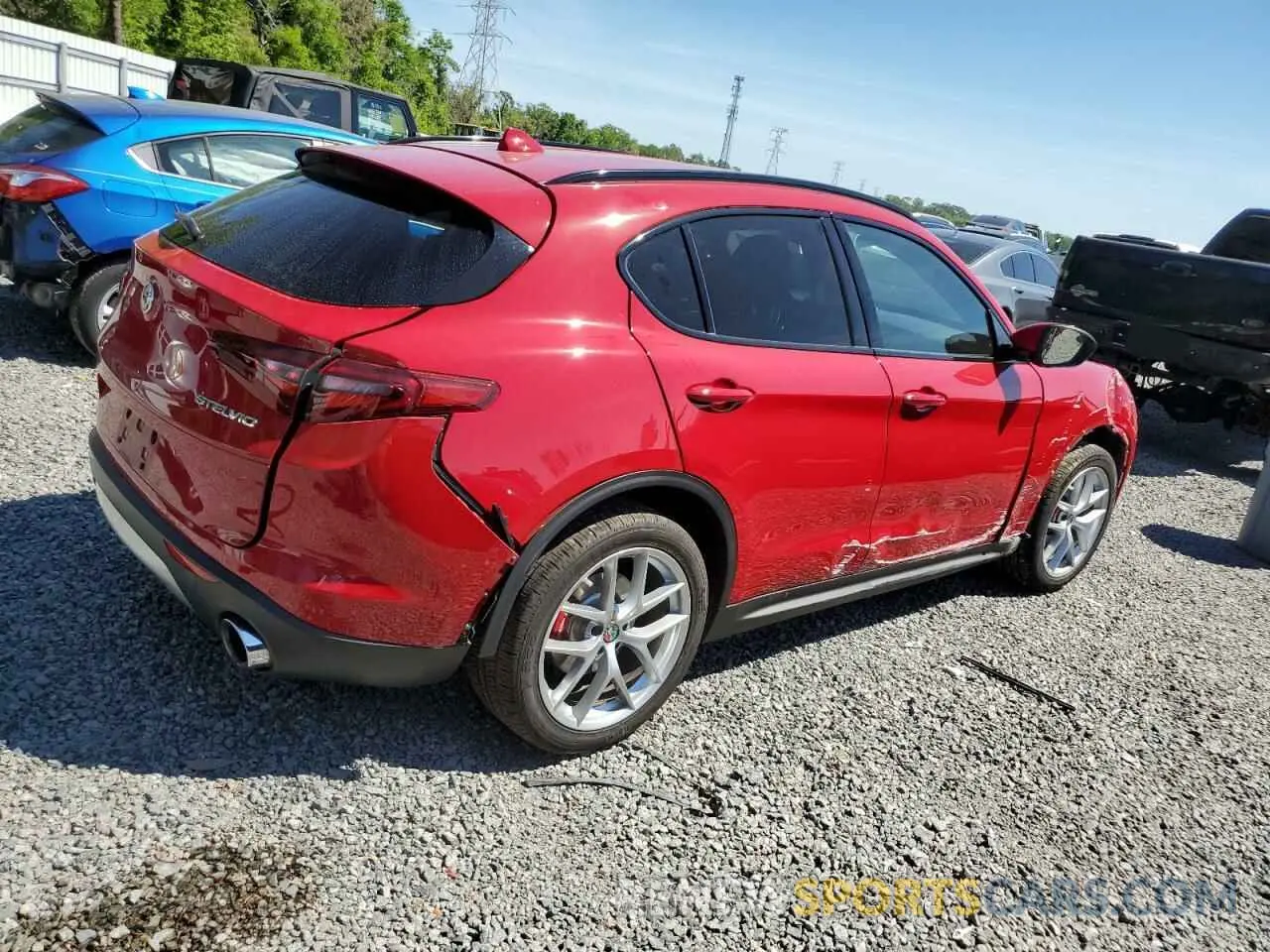 3 Photograph of a damaged car ZASPAJAN0K7C37407 ALFA ROMEO STELVIO 2019