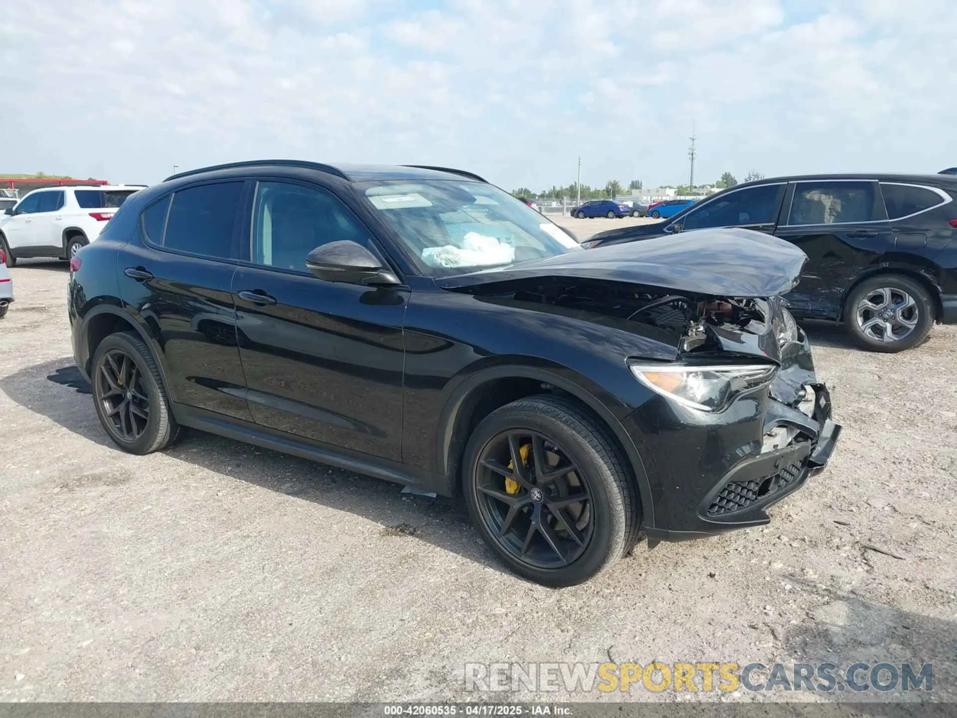 1 Photograph of a damaged car ZASPAJAN3K7C64097 ALFA ROMEO STELVIO 2019