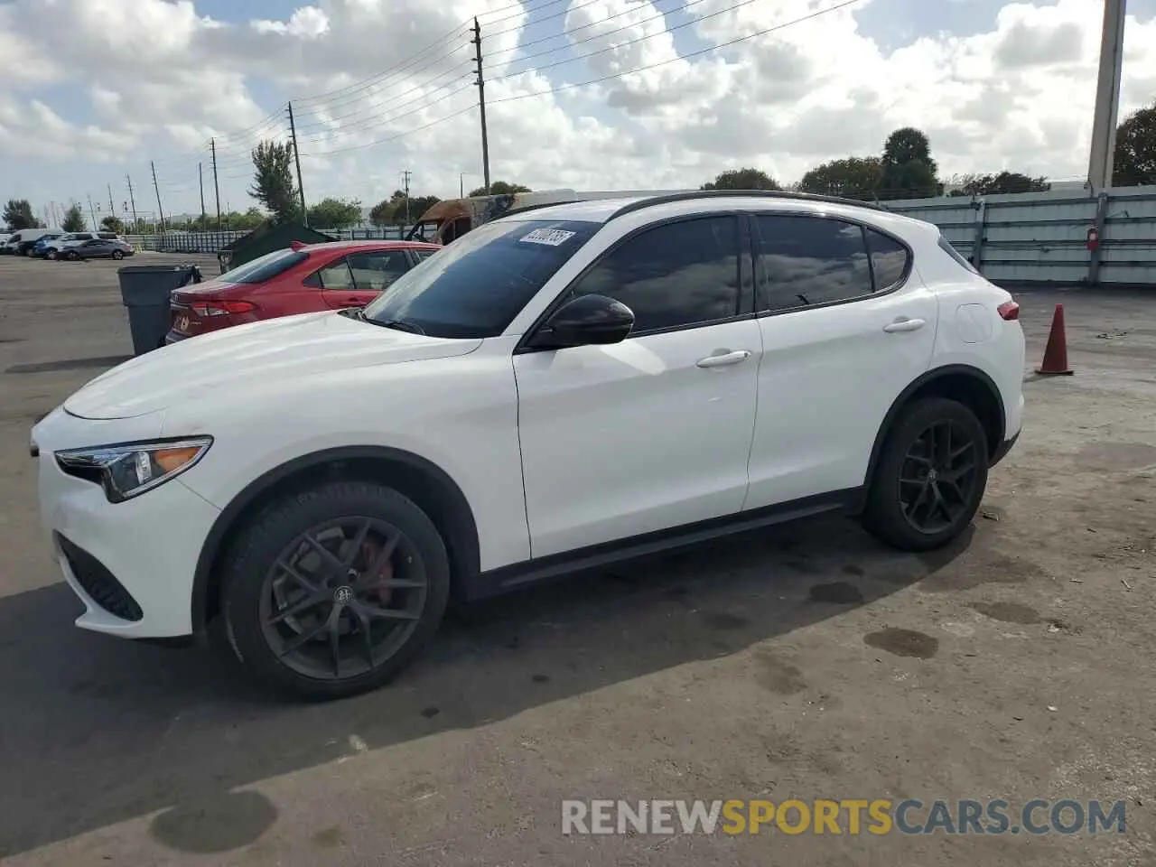 1 Photograph of a damaged car ZASPAJAN4K7C45347 ALFA ROMEO STELVIO 2019