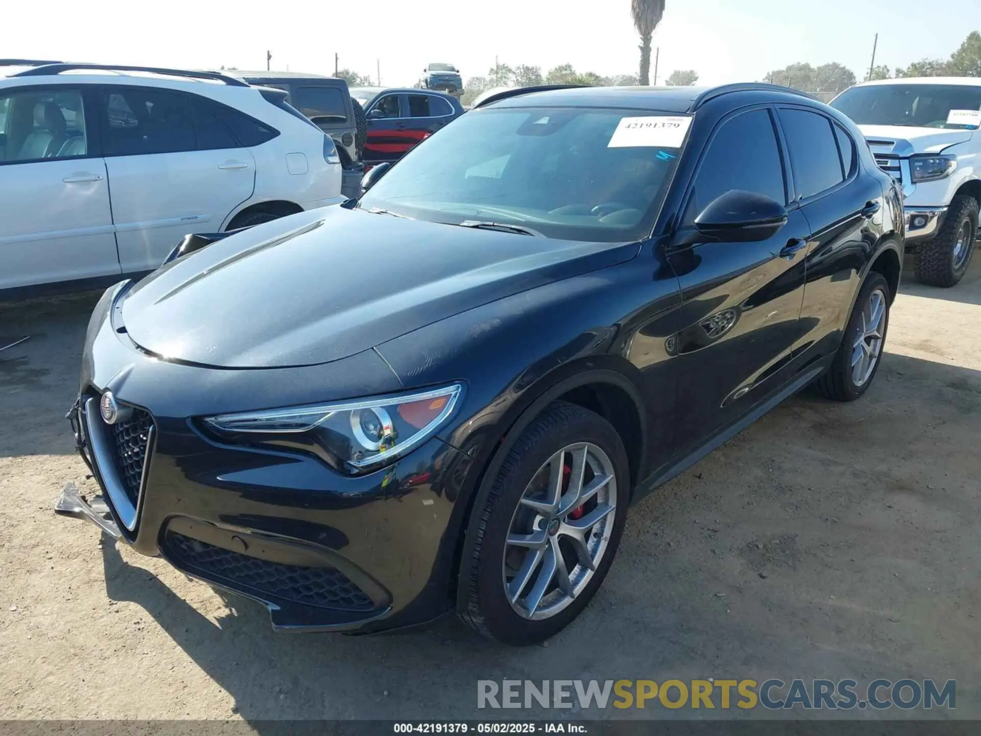 2 Photograph of a damaged car ZASPAJAN6K7C40084 ALFA ROMEO STELVIO 2019