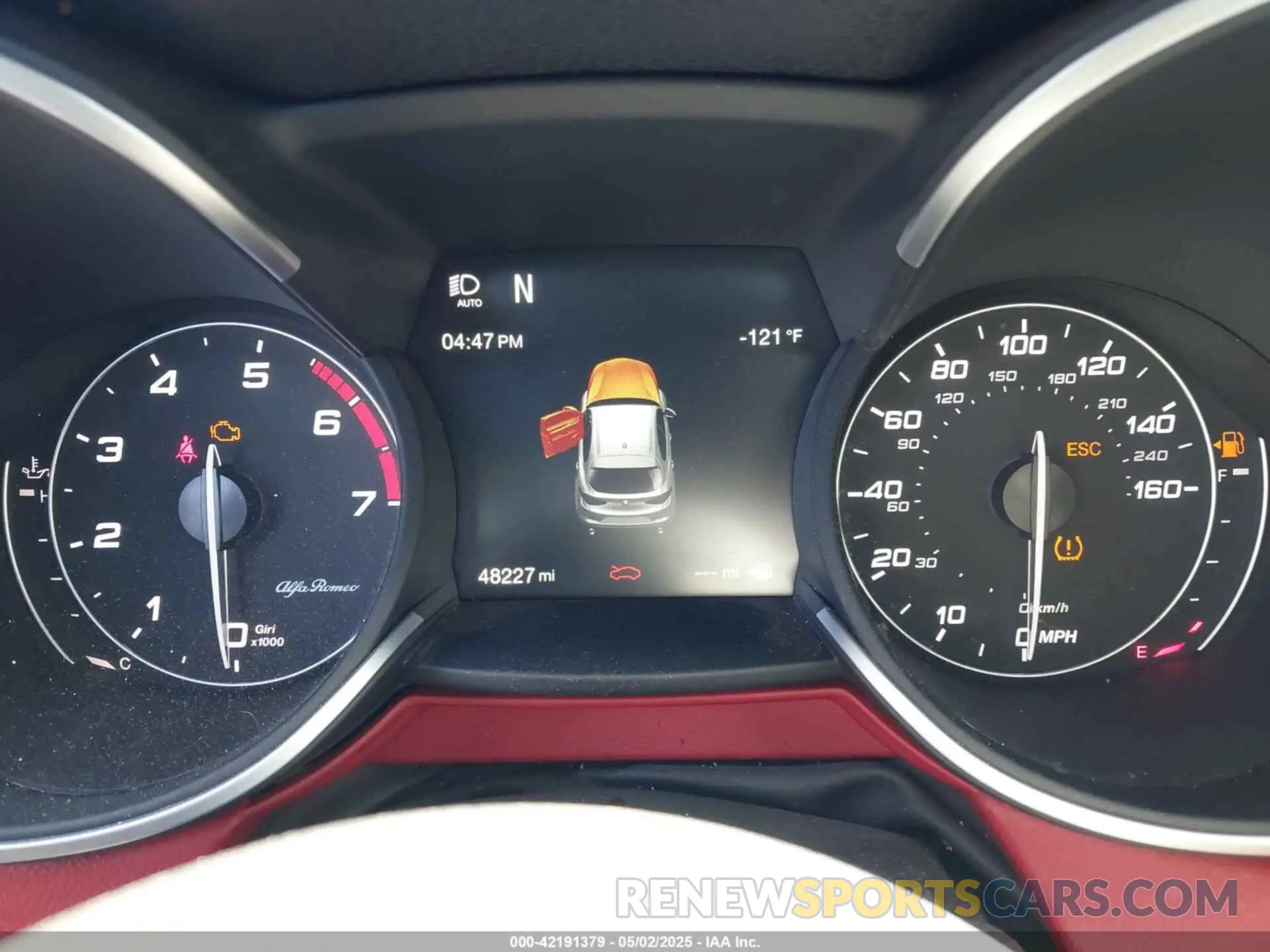 7 Photograph of a damaged car ZASPAJAN6K7C40084 ALFA ROMEO STELVIO 2019