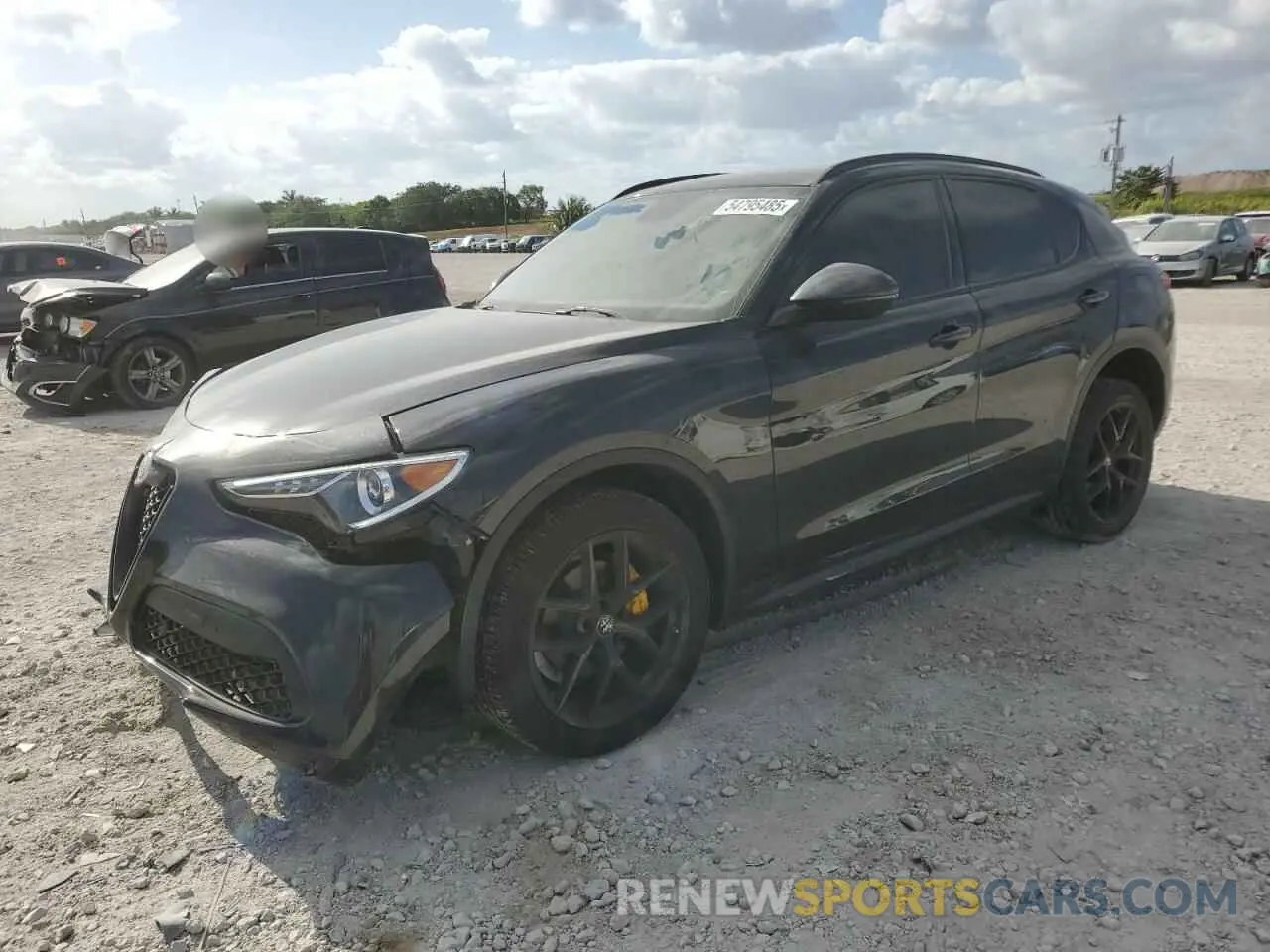 1 Photograph of a damaged car ZASPAJAN7K7C61221 ALFA ROMEO STELVIO 2019