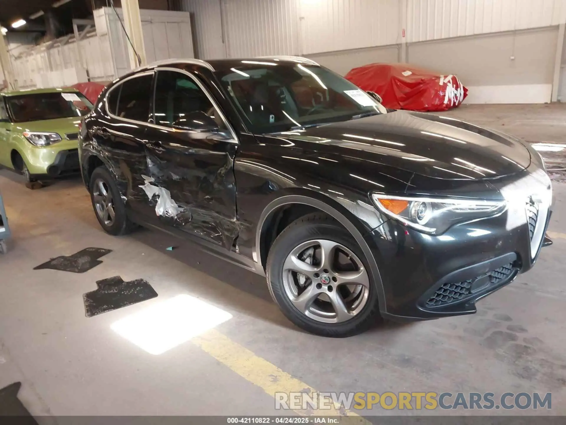 1 Photograph of a damaged car ZASPAKAN0K7C39342 ALFA ROMEO STELVIO 2019