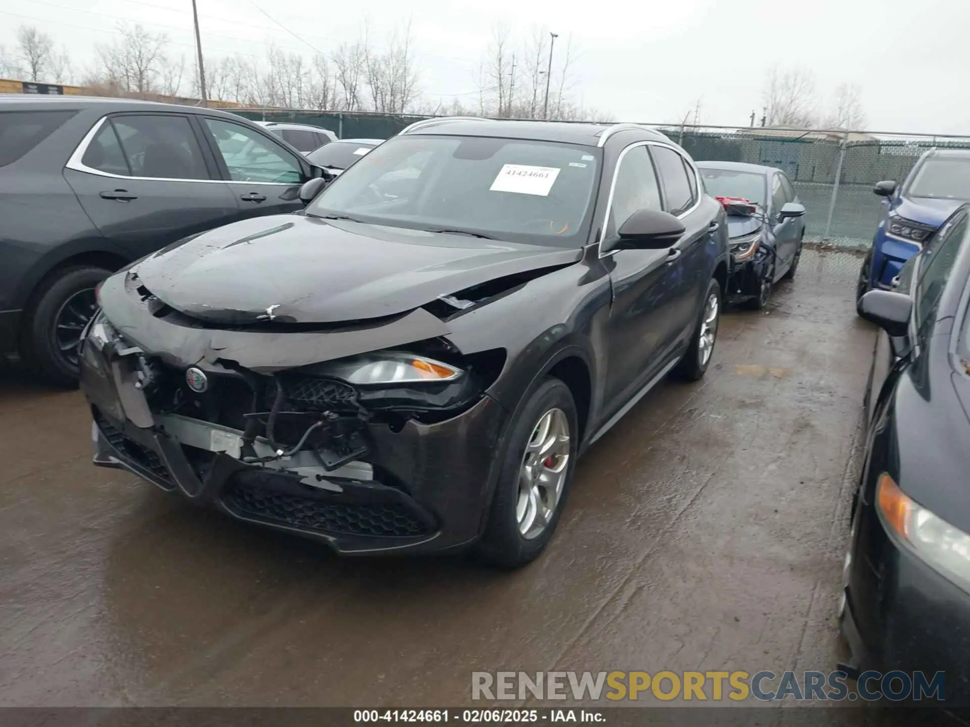 2 Photograph of a damaged car ZASPAKAN1K7C42038 ALFA ROMEO STELVIO 2019