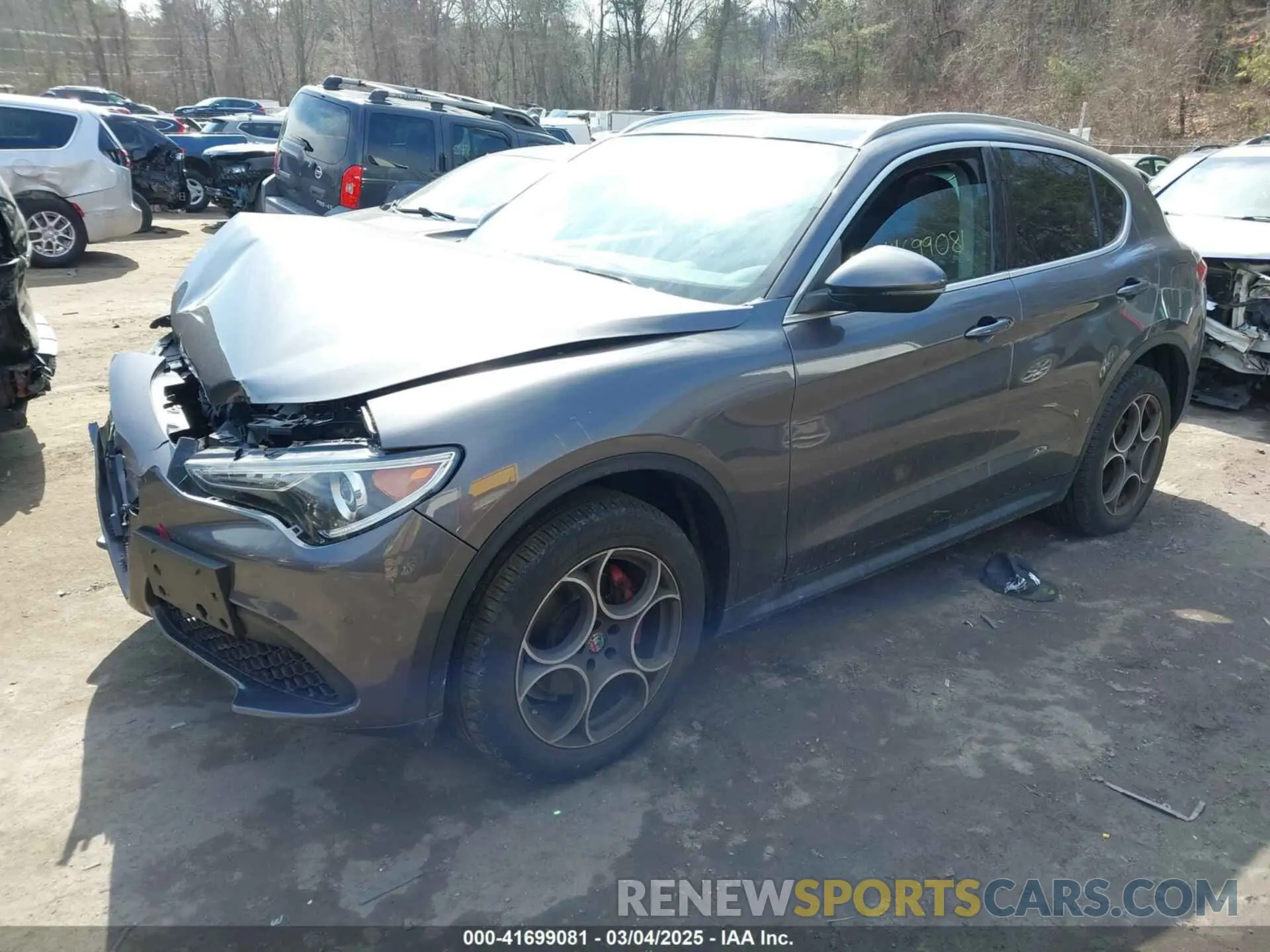 2 Photograph of a damaged car ZASPAKAN2K7C32358 ALFA ROMEO STELVIO 2019