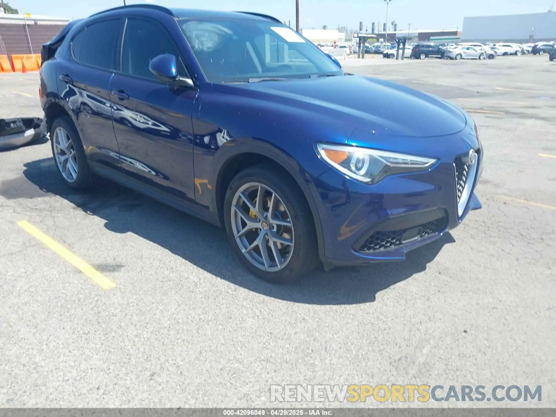 1 Photograph of a damaged car ZASPAKAN5K7C29955 ALFA ROMEO STELVIO 2019