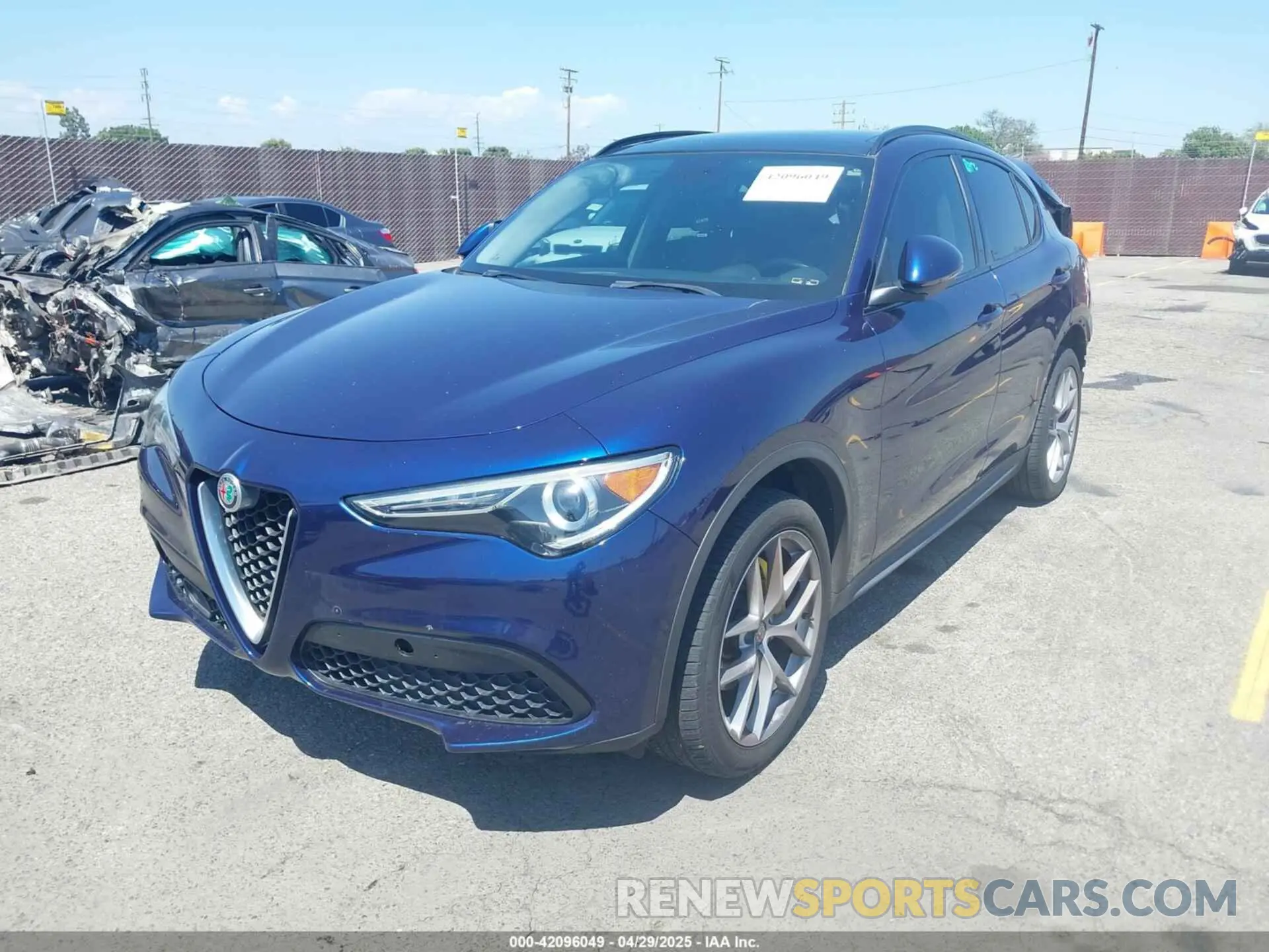 2 Photograph of a damaged car ZASPAKAN5K7C29955 ALFA ROMEO STELVIO 2019