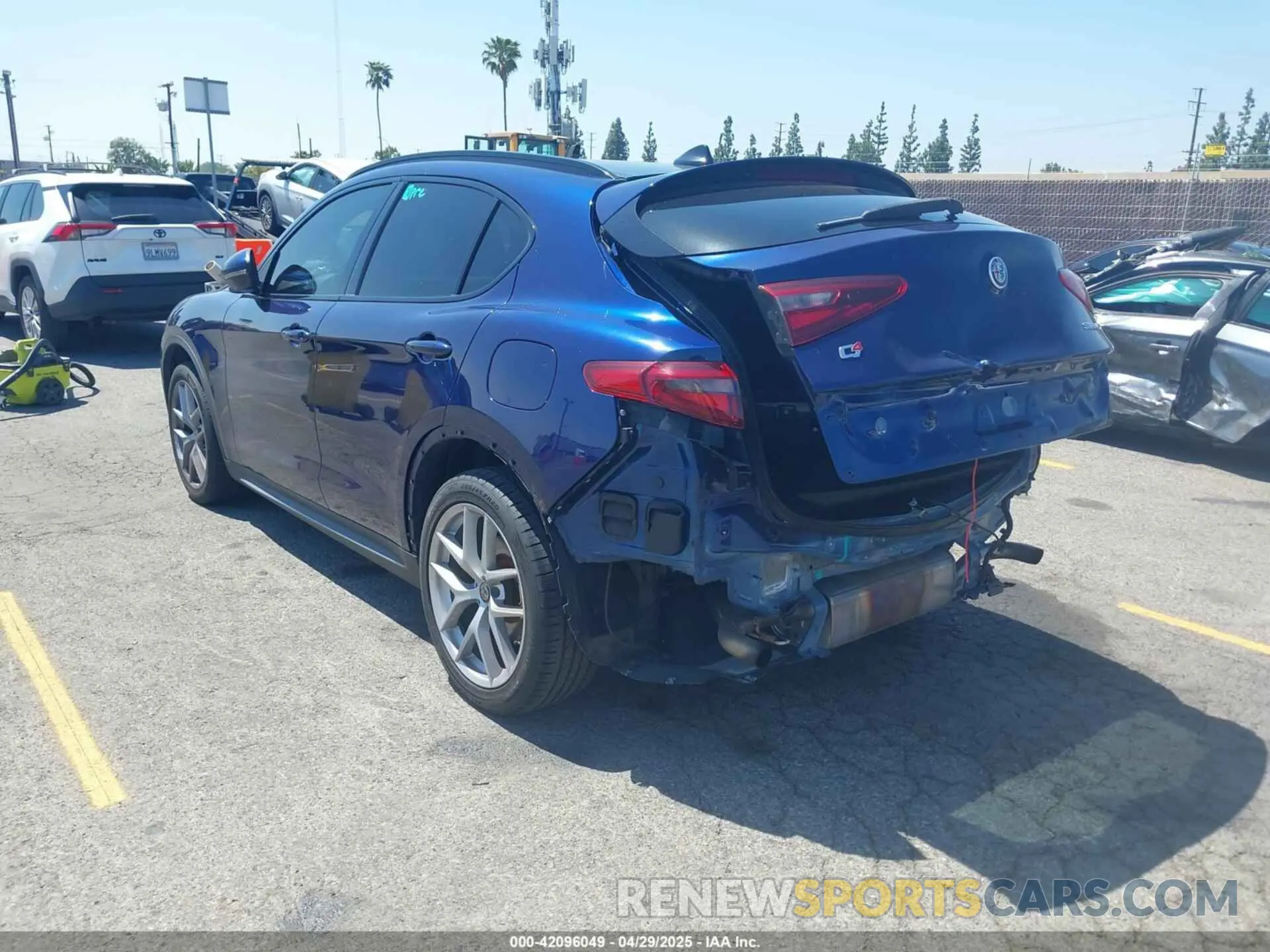 3 Photograph of a damaged car ZASPAKAN5K7C29955 ALFA ROMEO STELVIO 2019